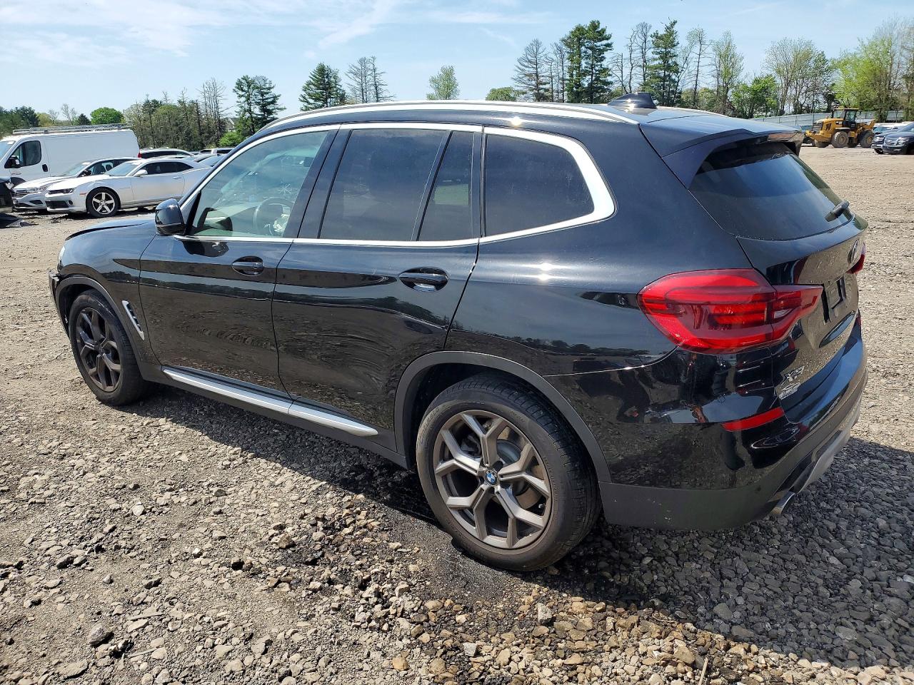 2021 Bmw X3 Xdrive30i Black vin: 5UXTY5C05M9F13424