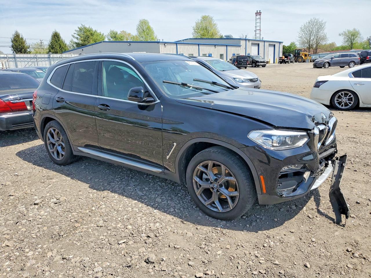 2021 Bmw X3 Xdrive30i Black vin: 5UXTY5C05M9F13424