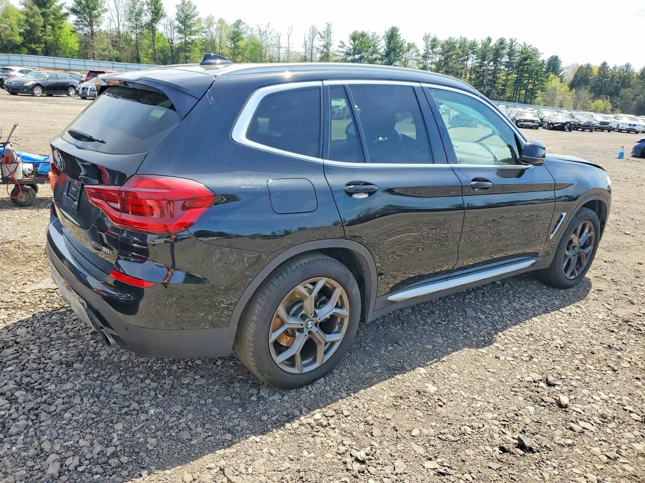 2021 Bmw X3 Xdrive30i Black vin: 5UXTY5C05M9F13424