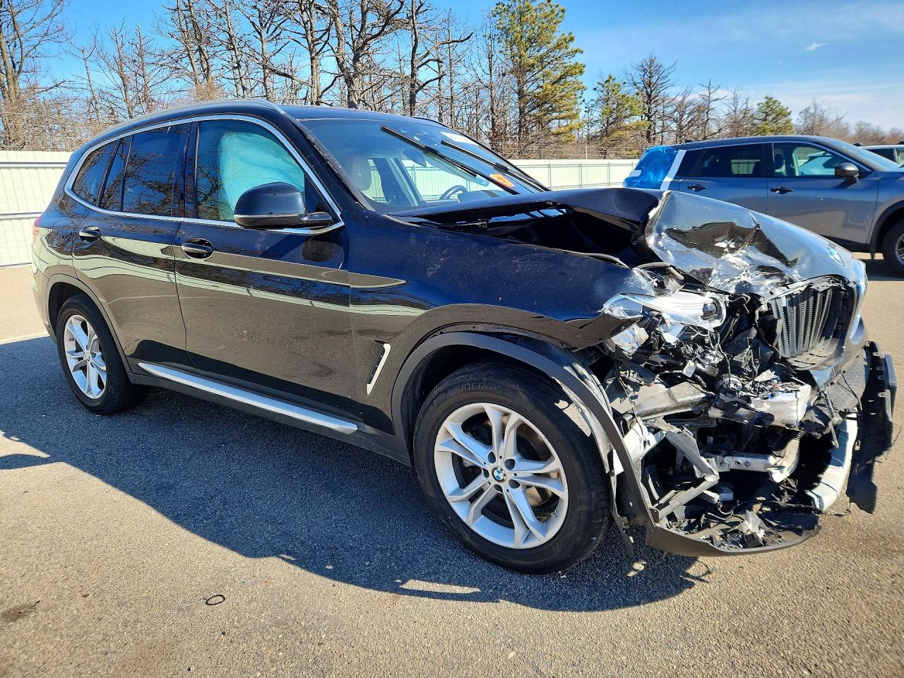 2021 Bmw X3 Xdrive30i Black vin: 5UXTY5C05M9G31330