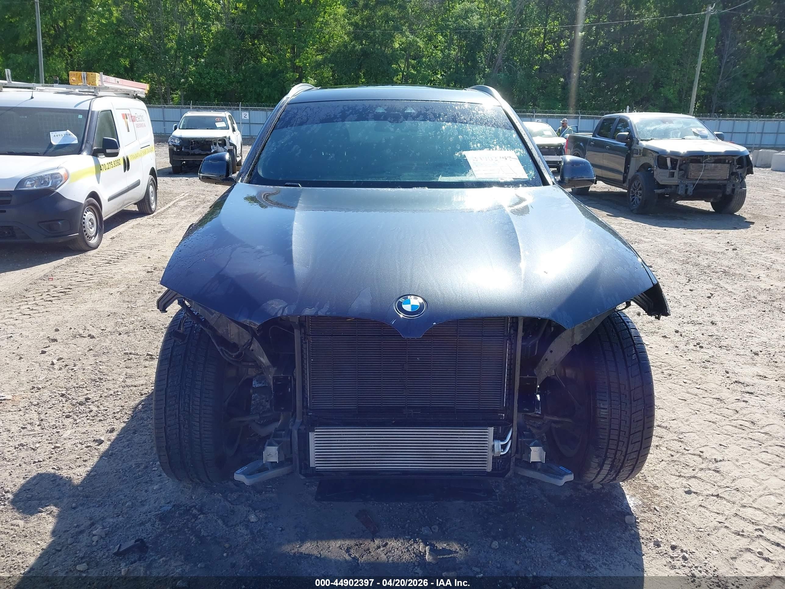 2020 Bmw X3 Xdrive30i Black vin: 5UXTY5C07L9D50371