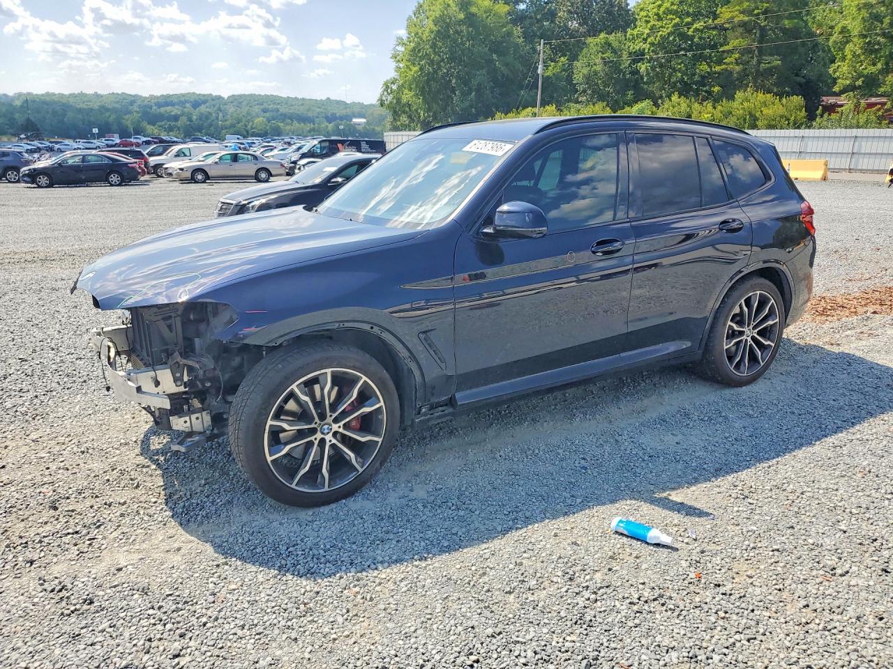 2021 Bmw X3 Xdrivem40i Blue vin: 5UXTY9C00M9F37654