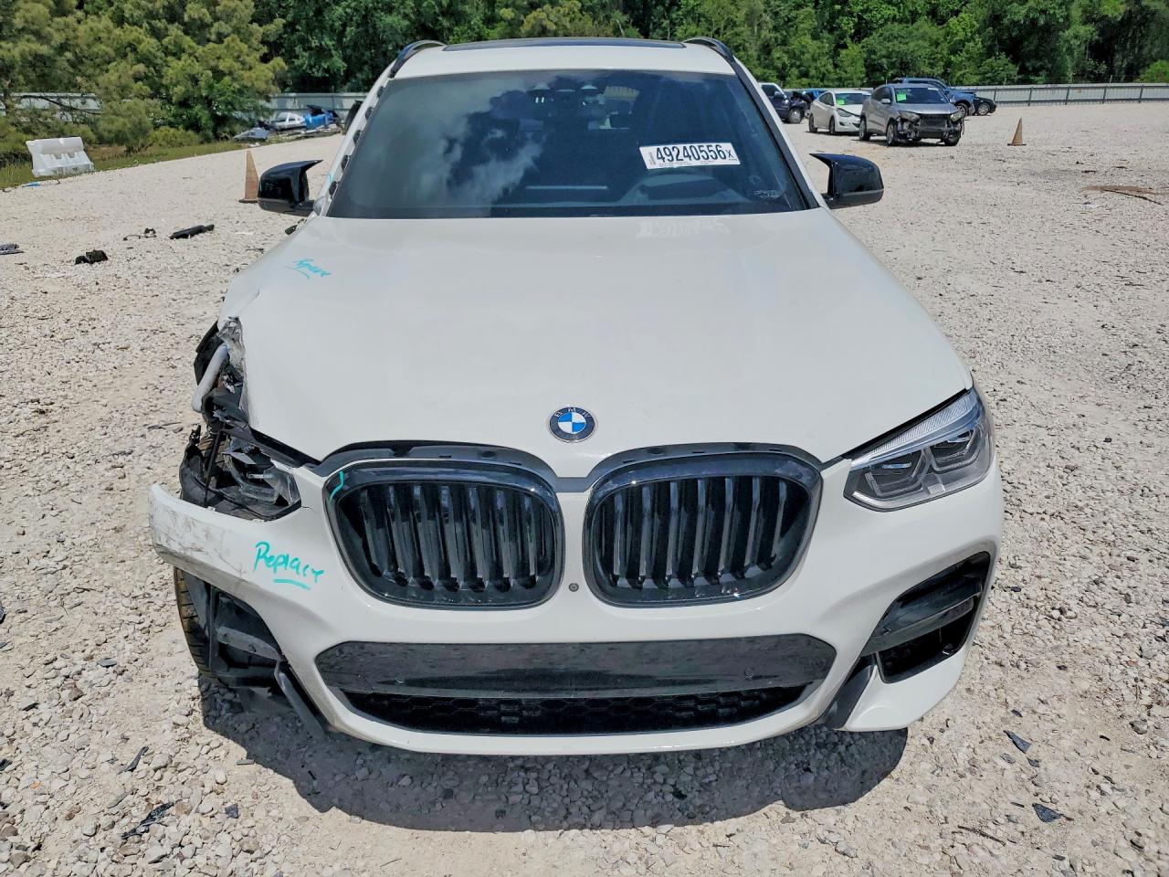 2020 Bmw X3 White vin: 5UXTY9C0XLLE60289