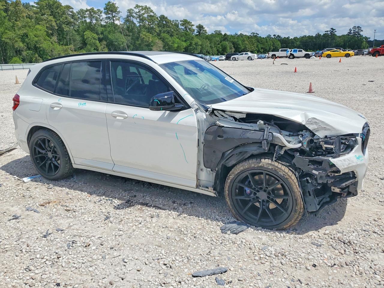 2020 Bmw X3 White vin: 5UXTY9C0XLLE60289