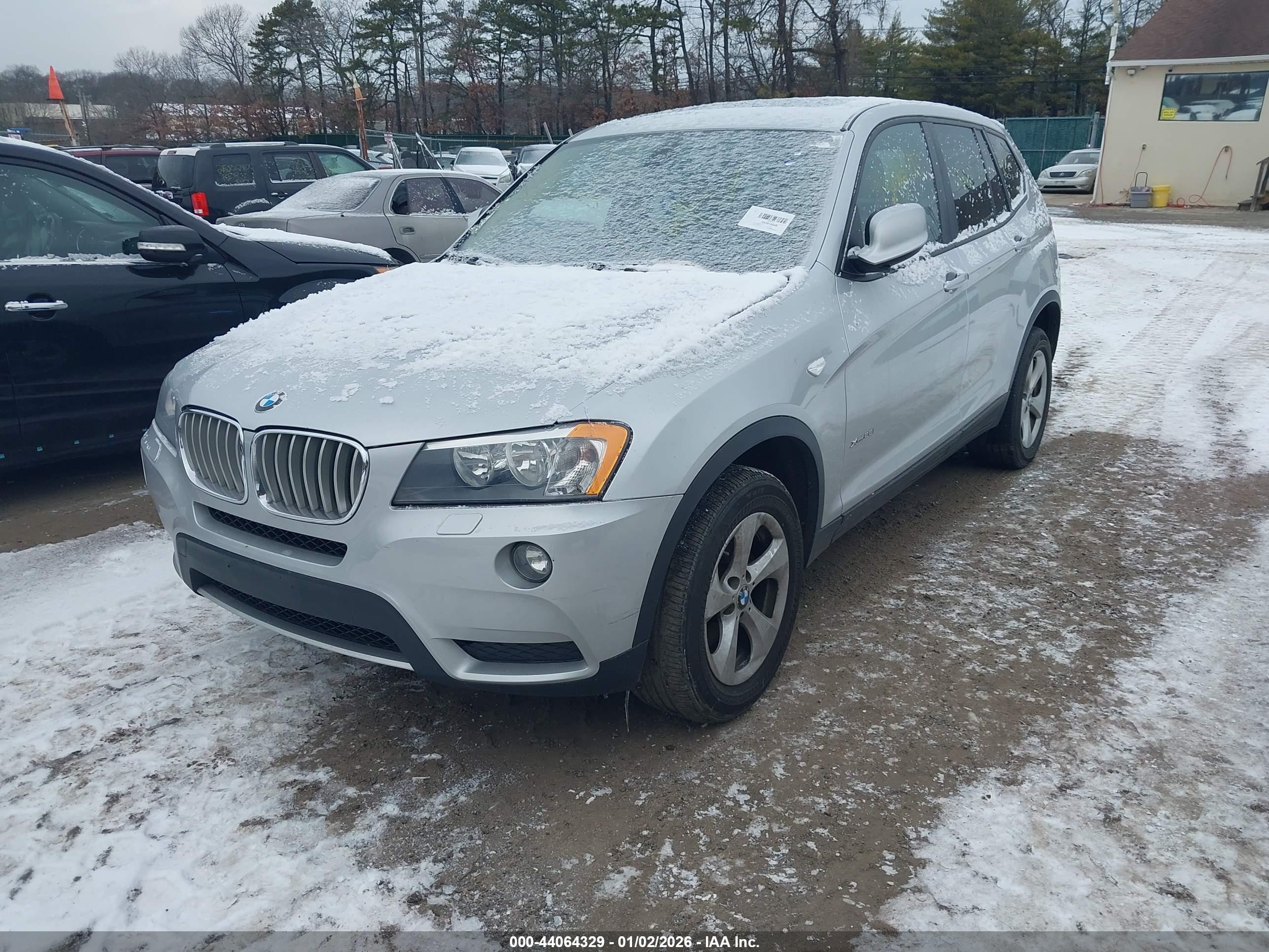2011 Bmw X3 Xdrive28i Silver vin: 5UXWX5C50BL715497