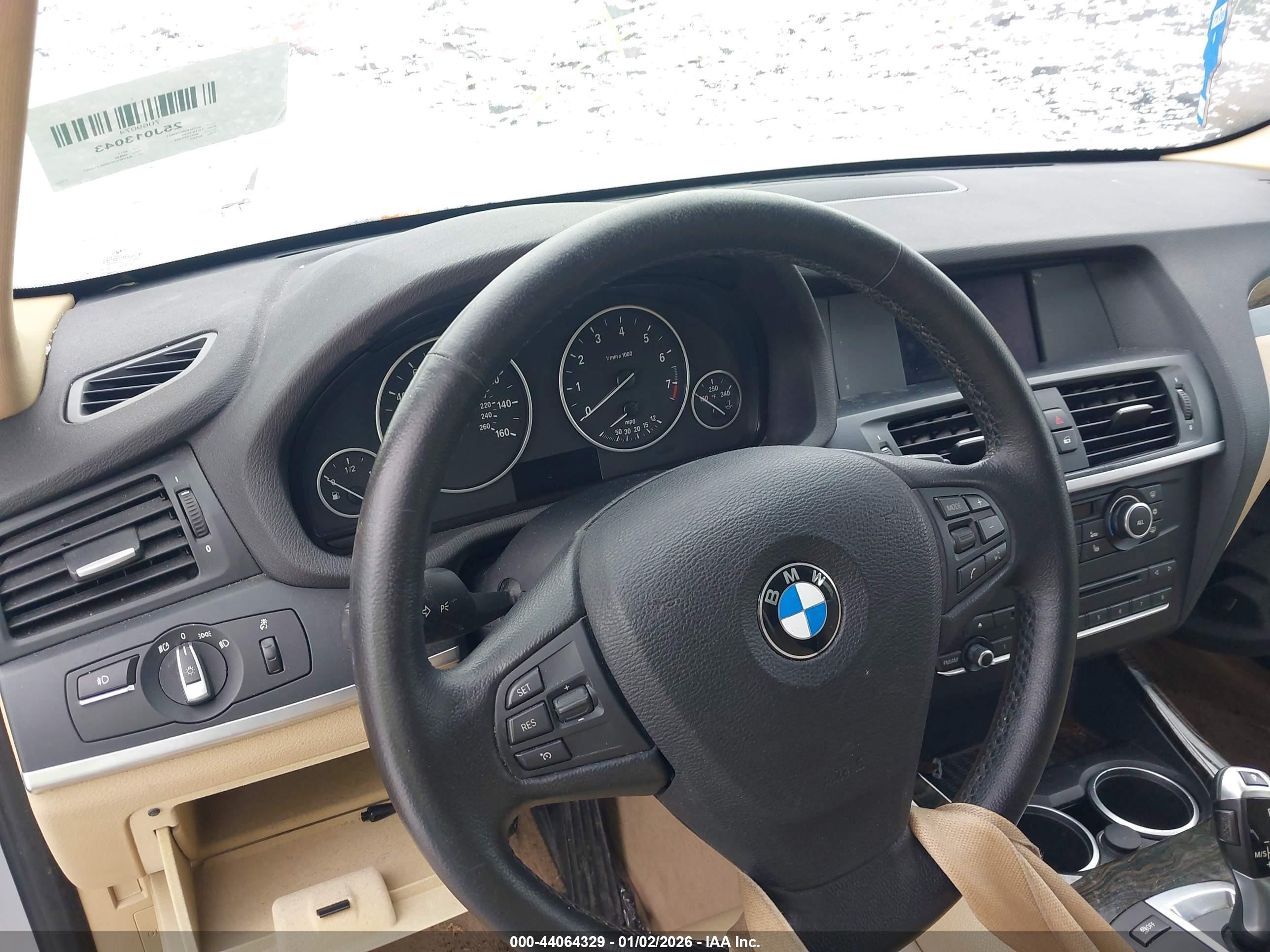 2011 Bmw X3 Xdrive28i Silver vin: 5UXWX5C50BL715497
