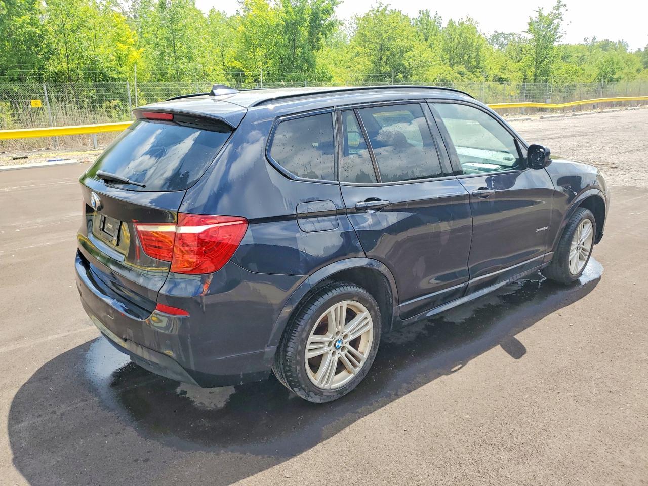 2012 Bmw X3 Xdrive28i Black vin: 5UXWX5C50CL718191