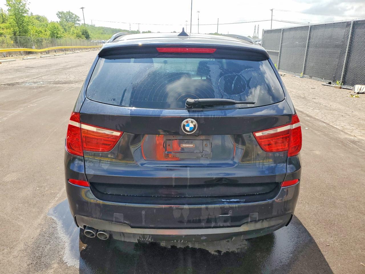 2012 Bmw X3 Xdrive28i Black vin: 5UXWX5C50CL718191