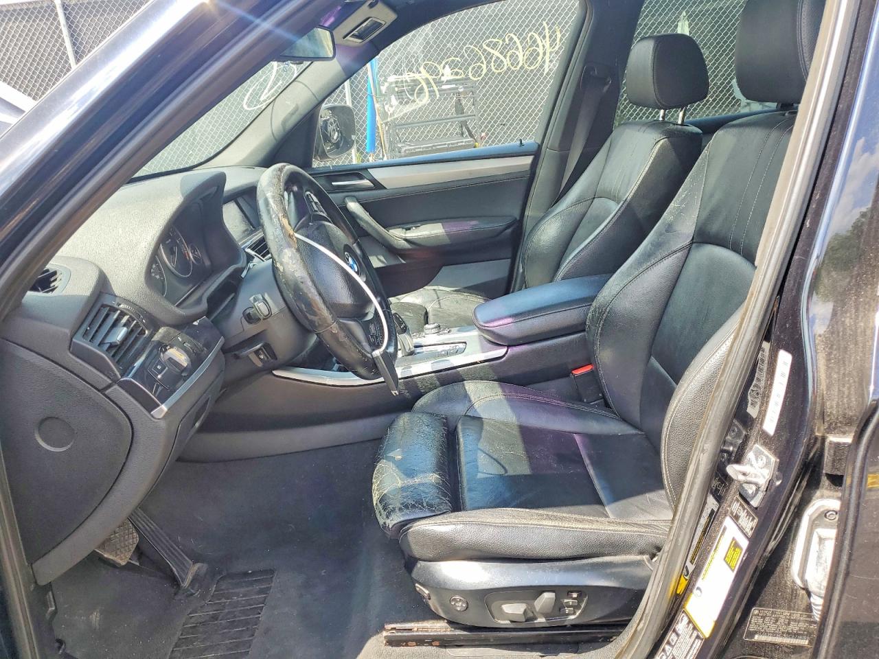2012 Bmw X3 Xdrive28i Black vin: 5UXWX5C50CL718191