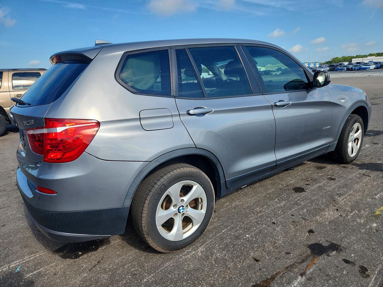 2012 Bmw X3 Xdrive28i Gray vin: 5UXWX5C50CL723021