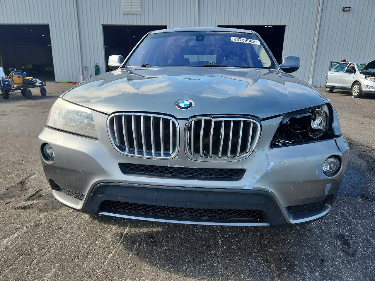 2012 Bmw X3 Xdrive28i Gray vin: 5UXWX5C50CL723021