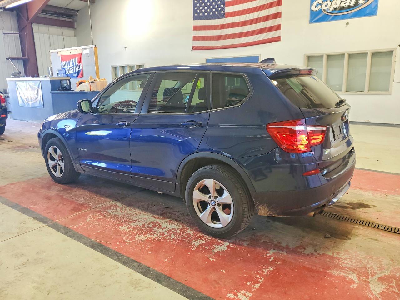 2012 Bmw X3 Xdrive28i Синий vin: 5UXWX5C50CL727697