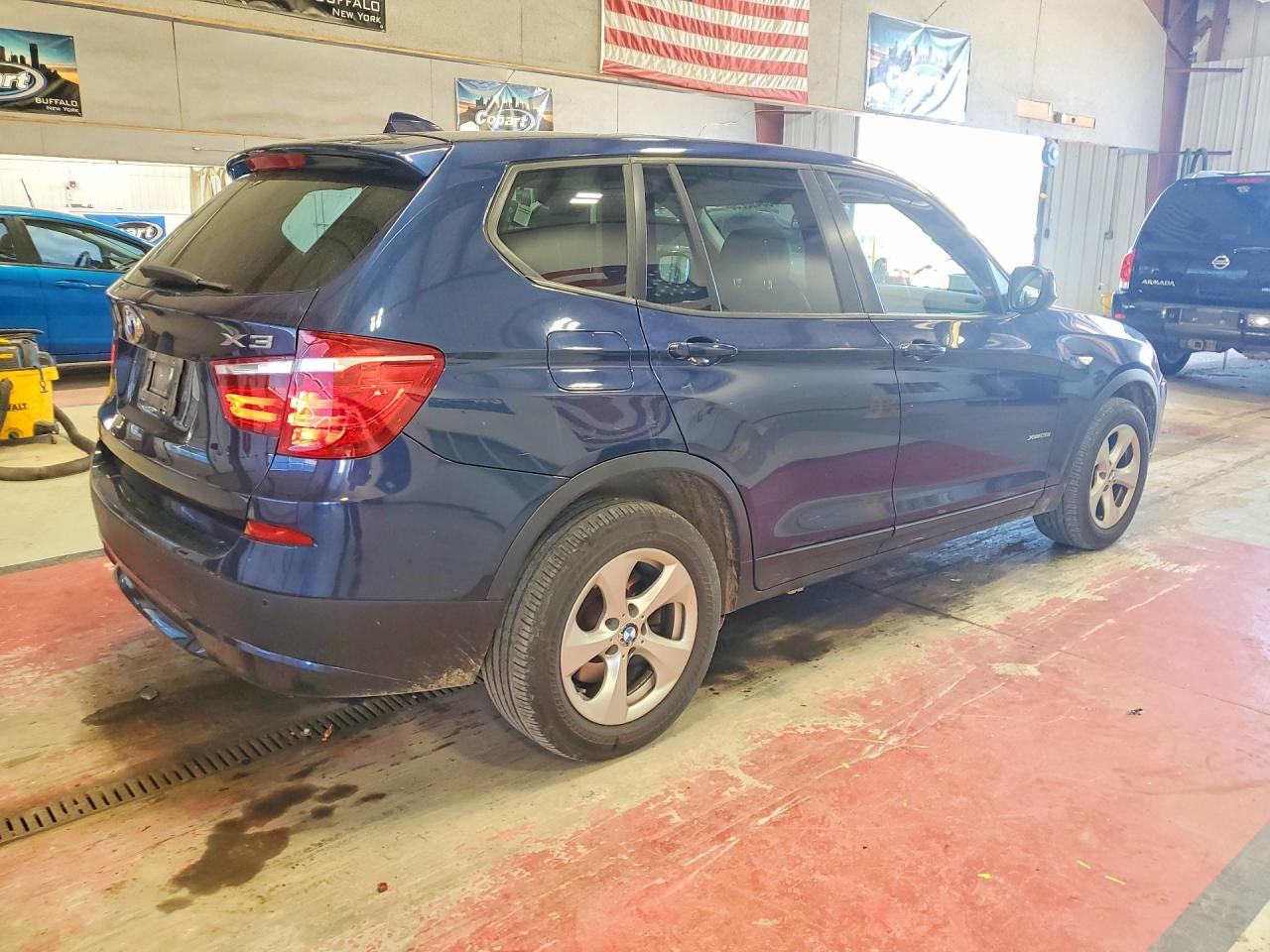 2012 Bmw X3 Xdrive28i Синий vin: 5UXWX5C50CL727697