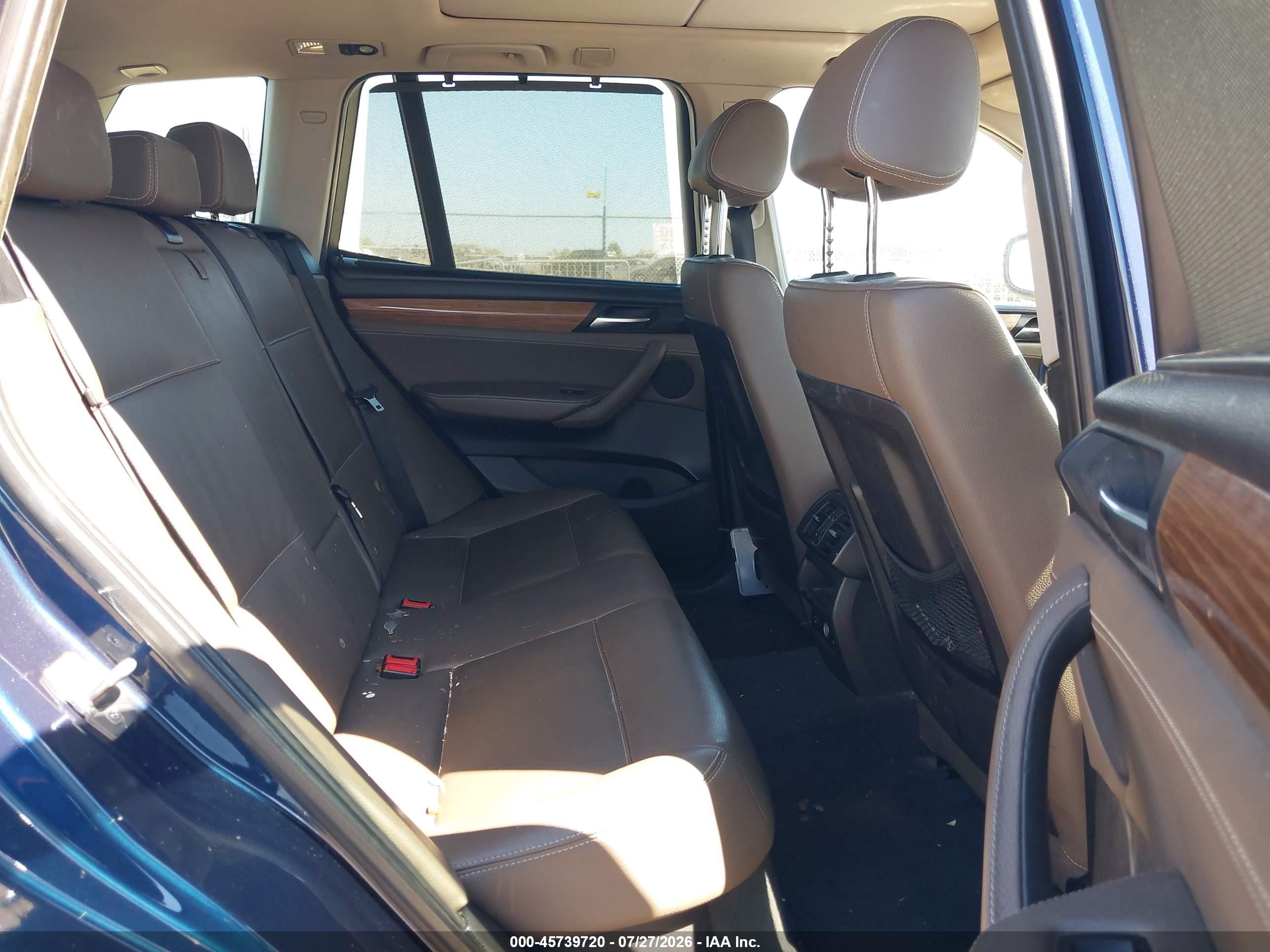 2011 Bmw X3 Xdrive28i Blue vin: 5UXWX5C51BL701494