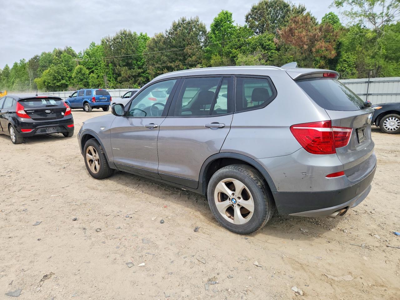 2011 Bmw X3 Xdrive28i Gray vin: 5UXWX5C51BL703147