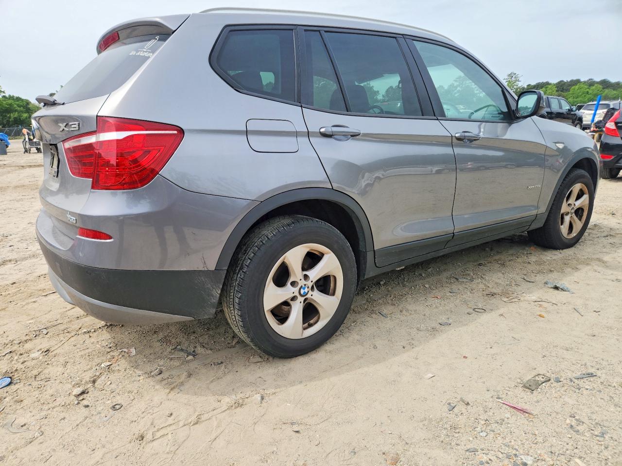 2011 Bmw X3 Xdrive28i Gray vin: 5UXWX5C51BL703147