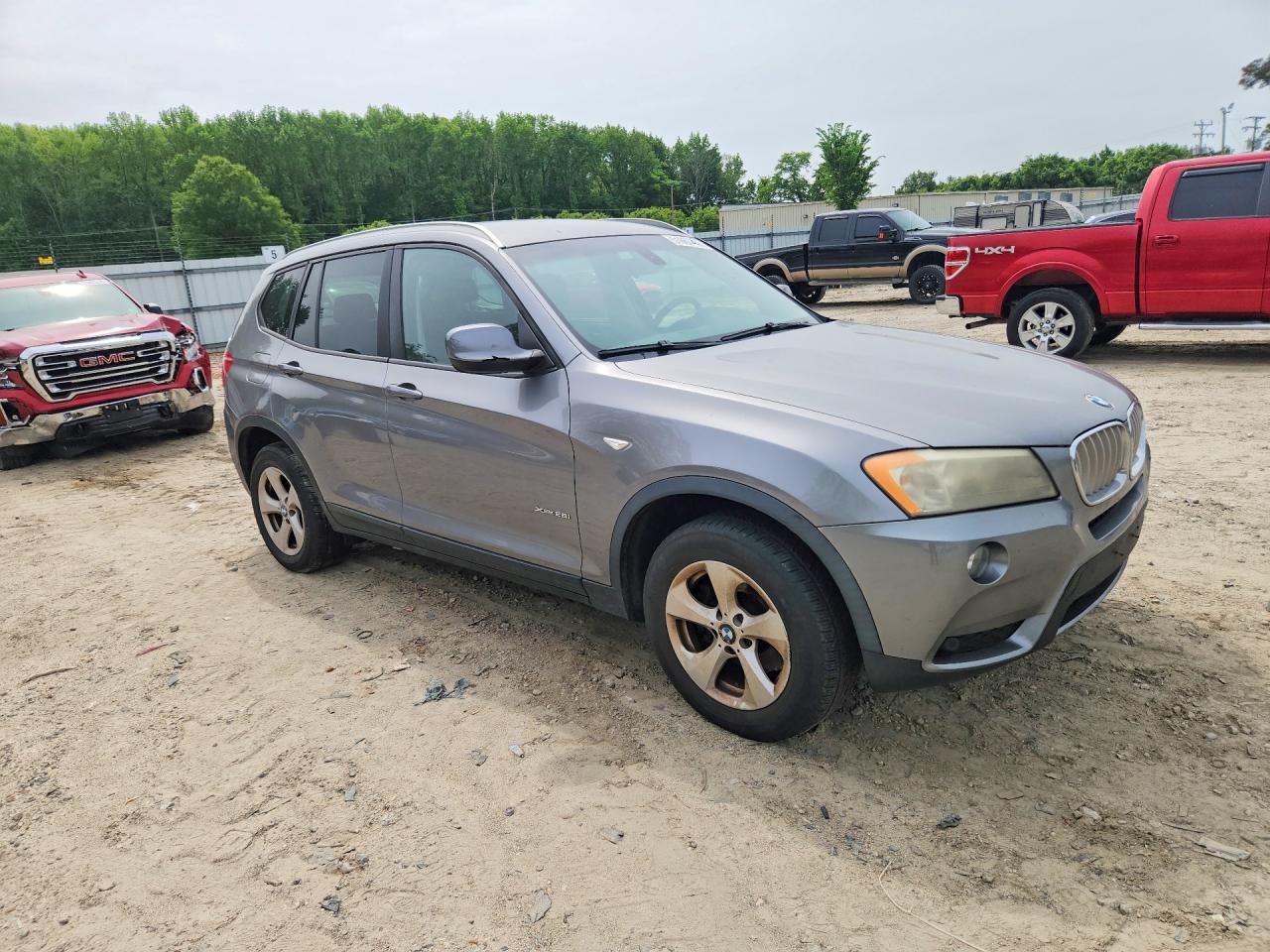 2011 Bmw X3 Xdrive28i Gray vin: 5UXWX5C51BL703147