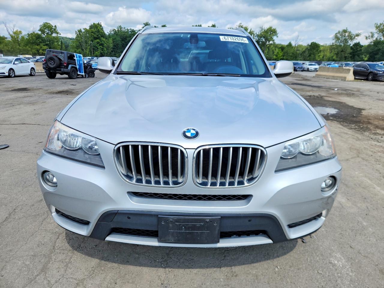2011 Bmw X3 Xdrive28i Silver vin: 5UXWX5C51BL704346