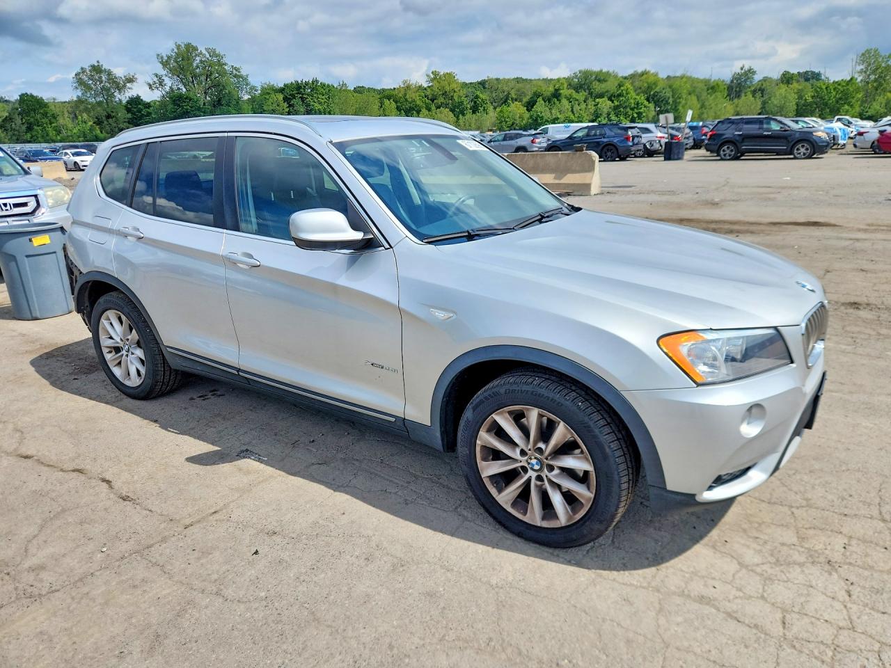 2011 Bmw X3 Xdrive28i Silver vin: 5UXWX5C51BL704346