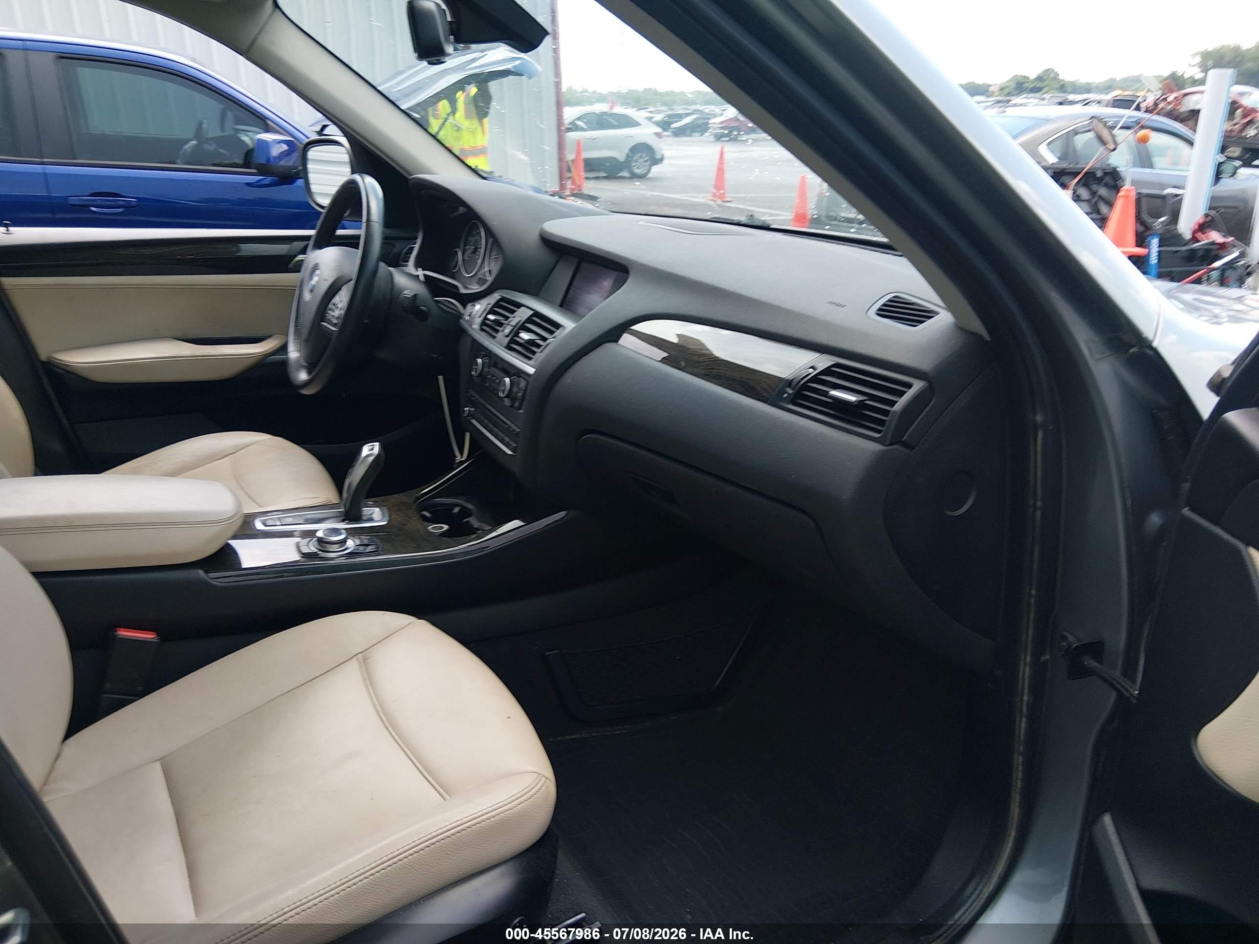 2011 Bmw X3 Xdrive28i Gray vin: 5UXWX5C51BL710566