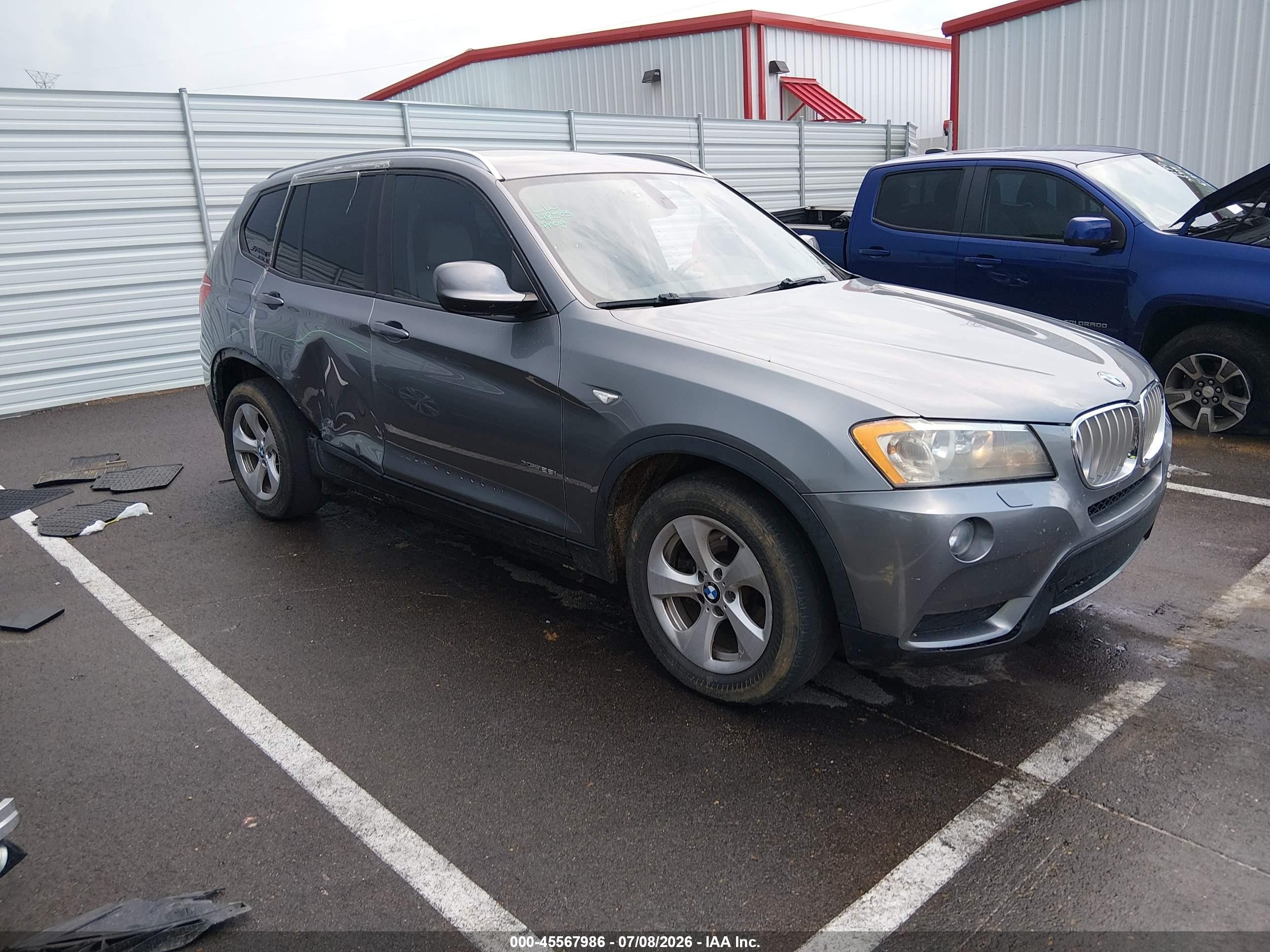 2011 Bmw X3 Xdrive28i Серый vin: 5UXWX5C51BL710566