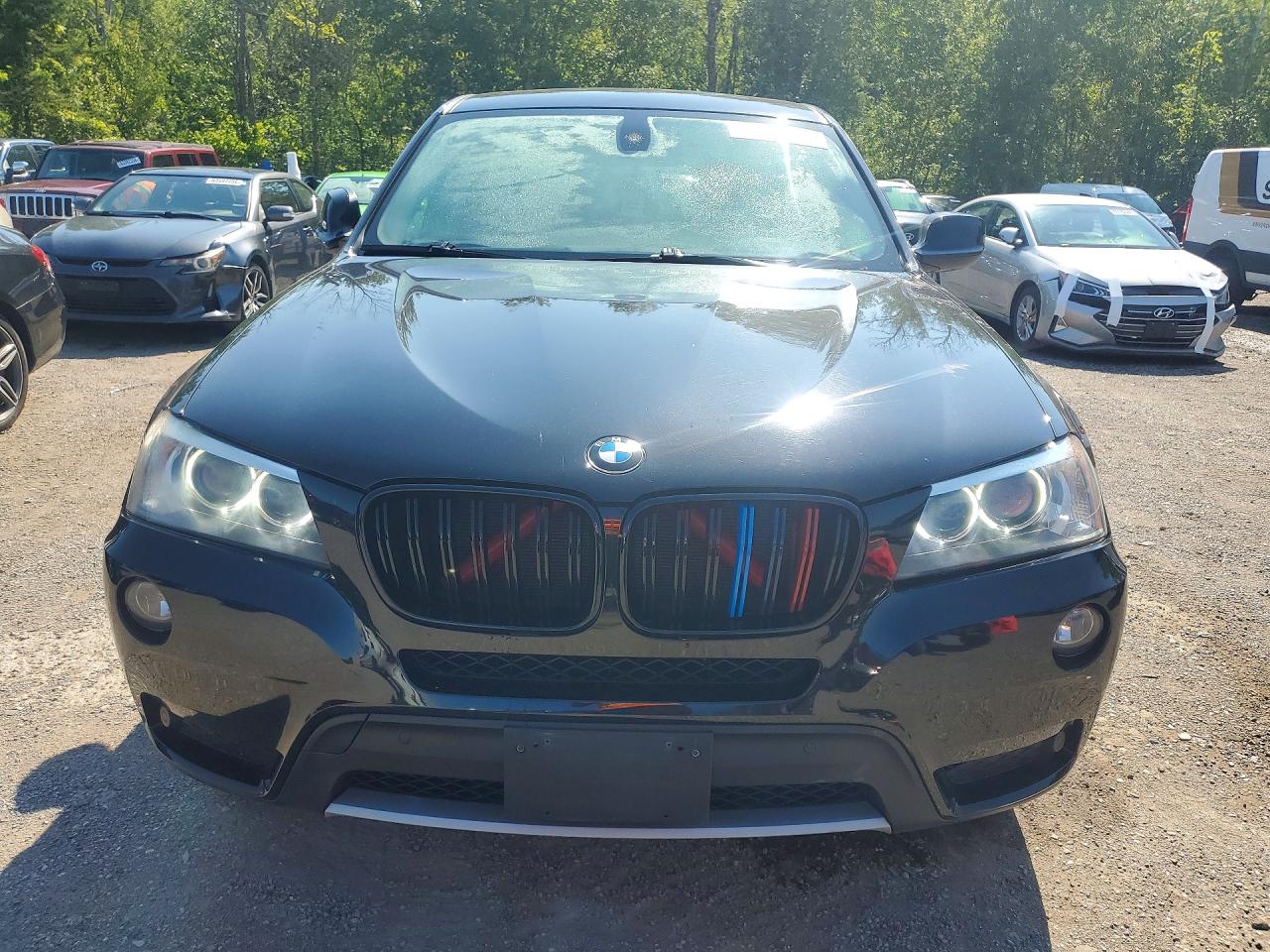 2012 Bmw X3 Xdrive28i Black vin: 5UXWX5C51CL719608