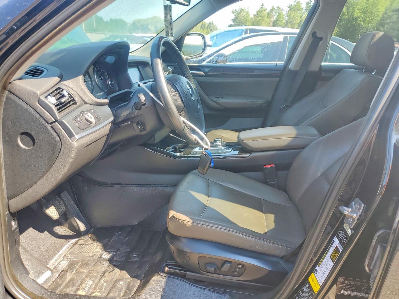 2012 Bmw X3 Xdrive28i Black vin: 5UXWX5C51CL719608