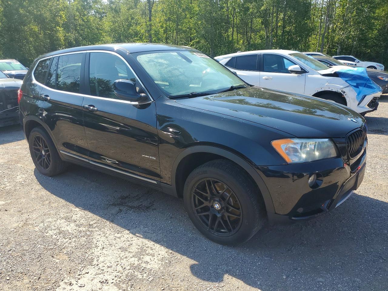 2012 Bmw X3 Xdrive28i Black vin: 5UXWX5C51CL719608