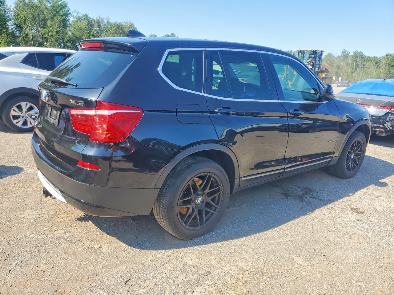 2012 Bmw X3 Xdrive28i Black vin: 5UXWX5C51CL719608