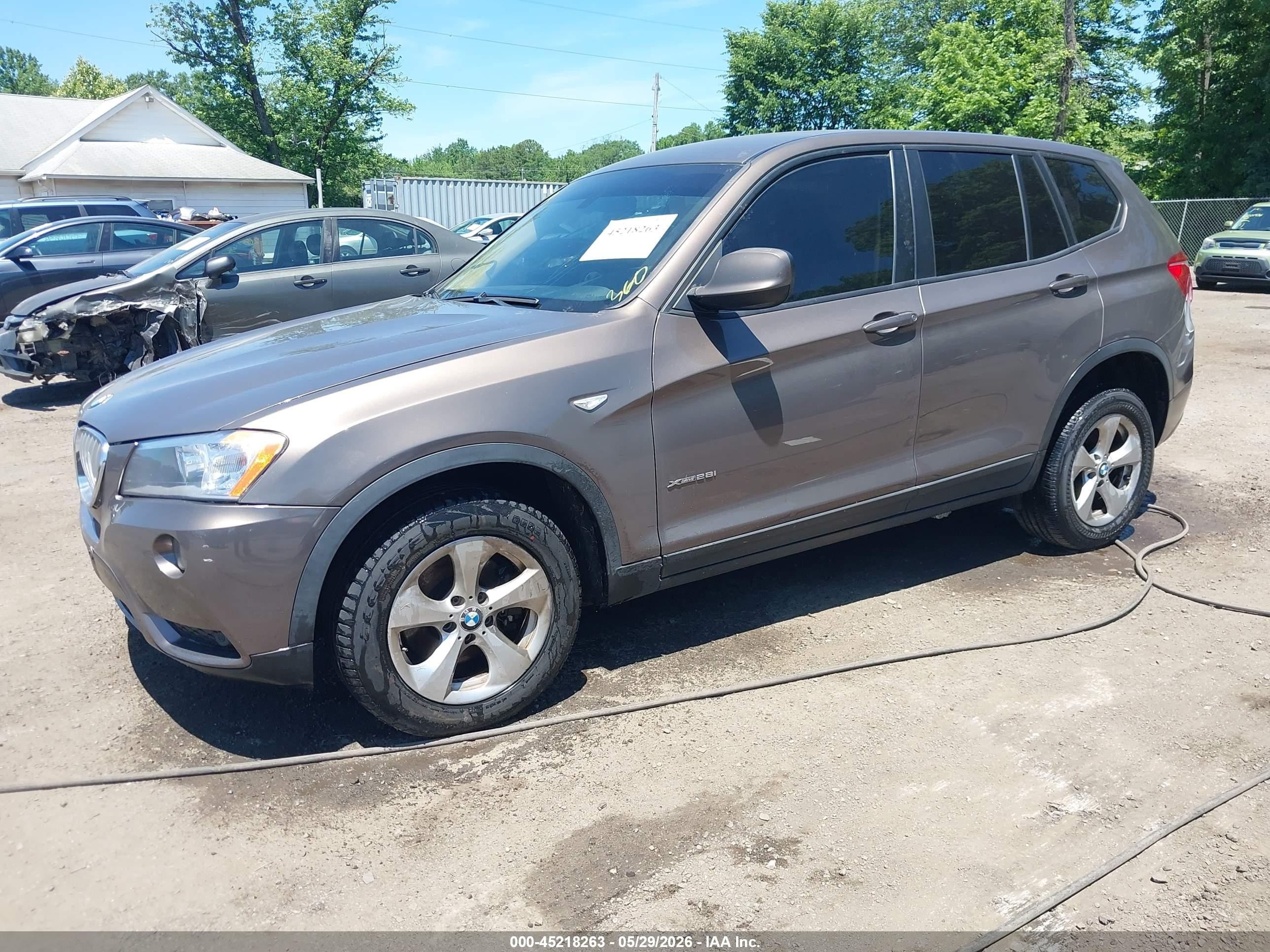2012 Bmw X3 Xdrive28i Brown vin: 5UXWX5C51CL724226