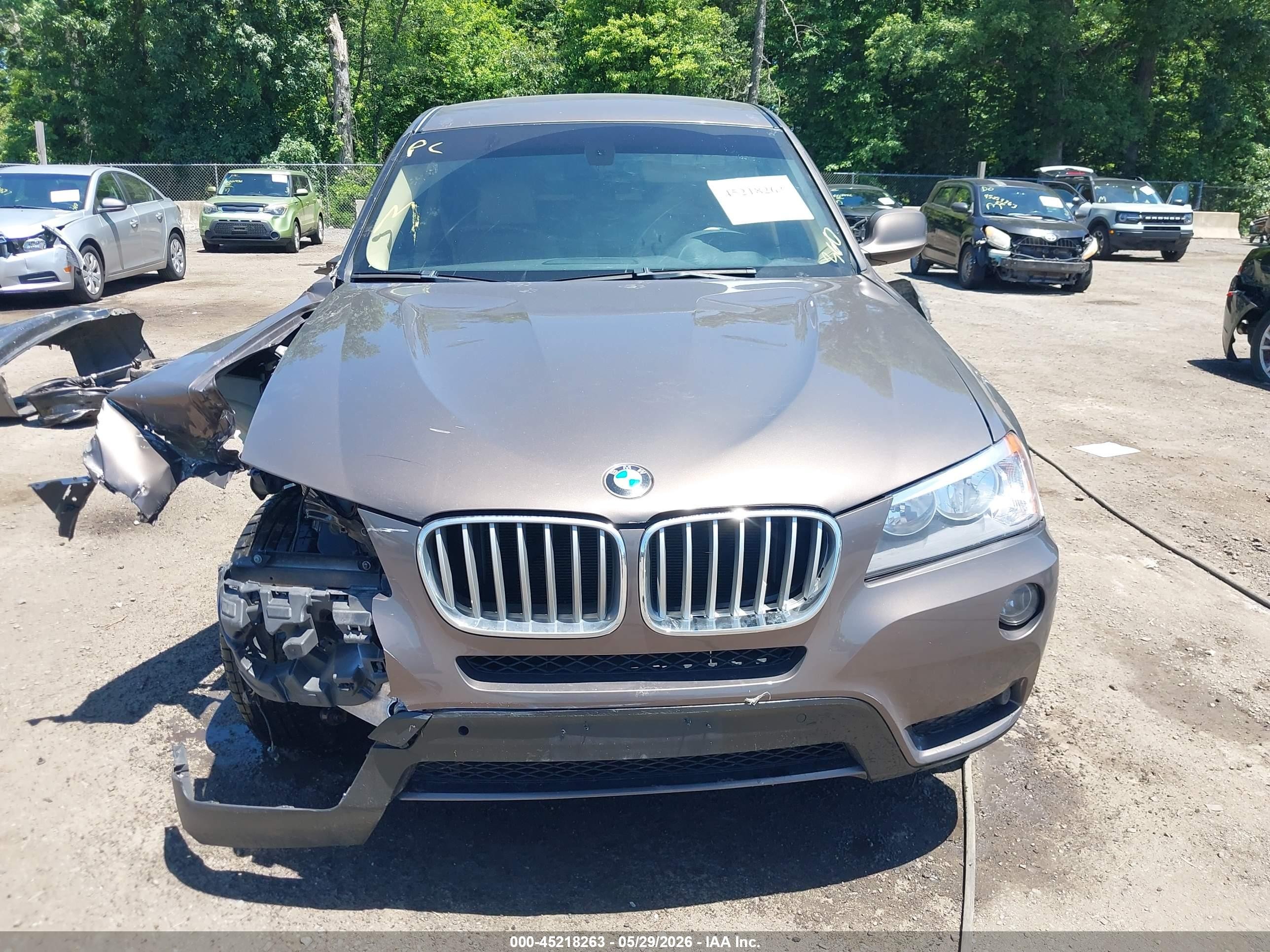 2012 Bmw X3 Xdrive28i Brown vin: 5UXWX5C51CL724226