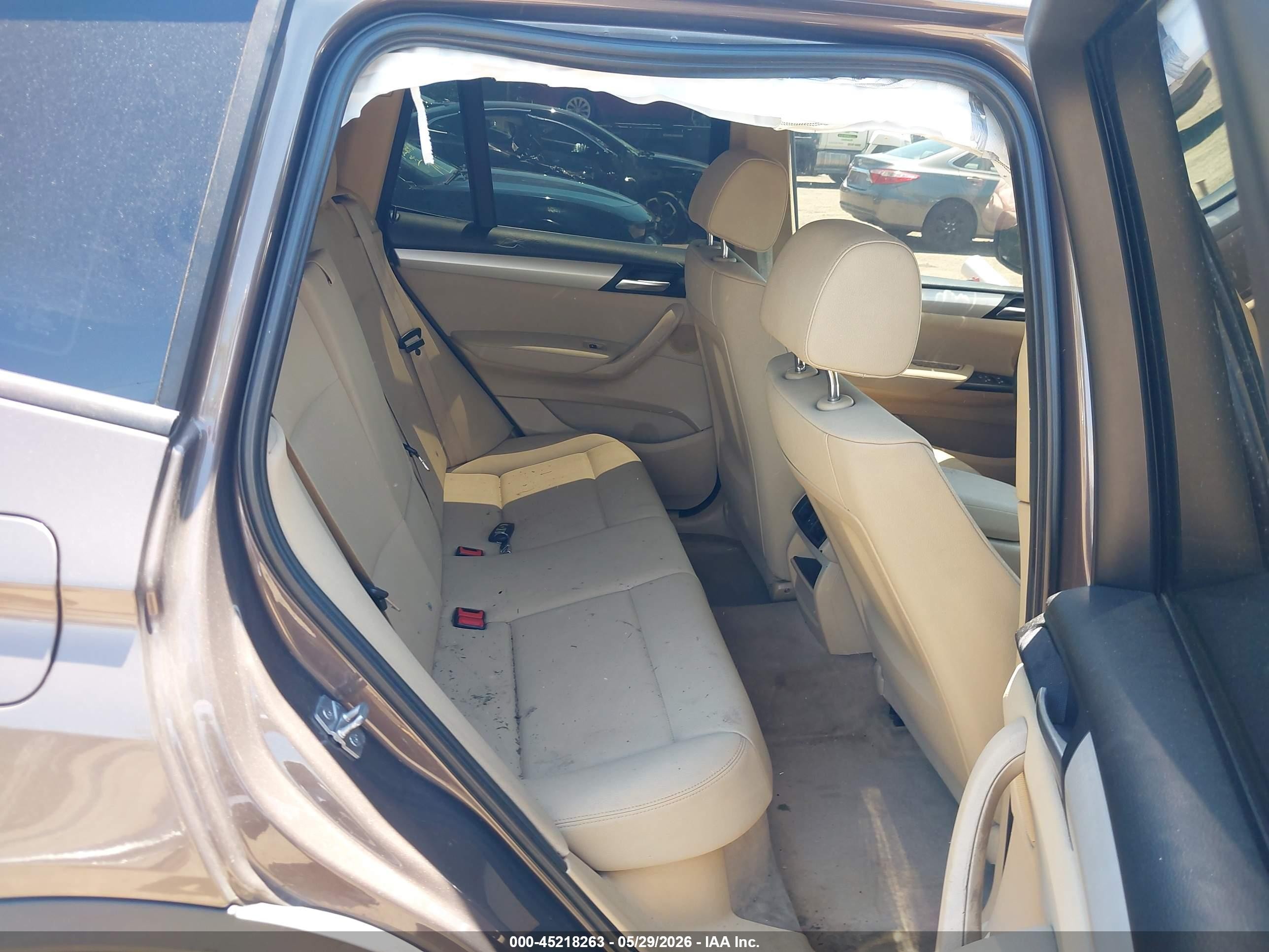 2012 Bmw X3 Xdrive28i Brown vin: 5UXWX5C51CL724226