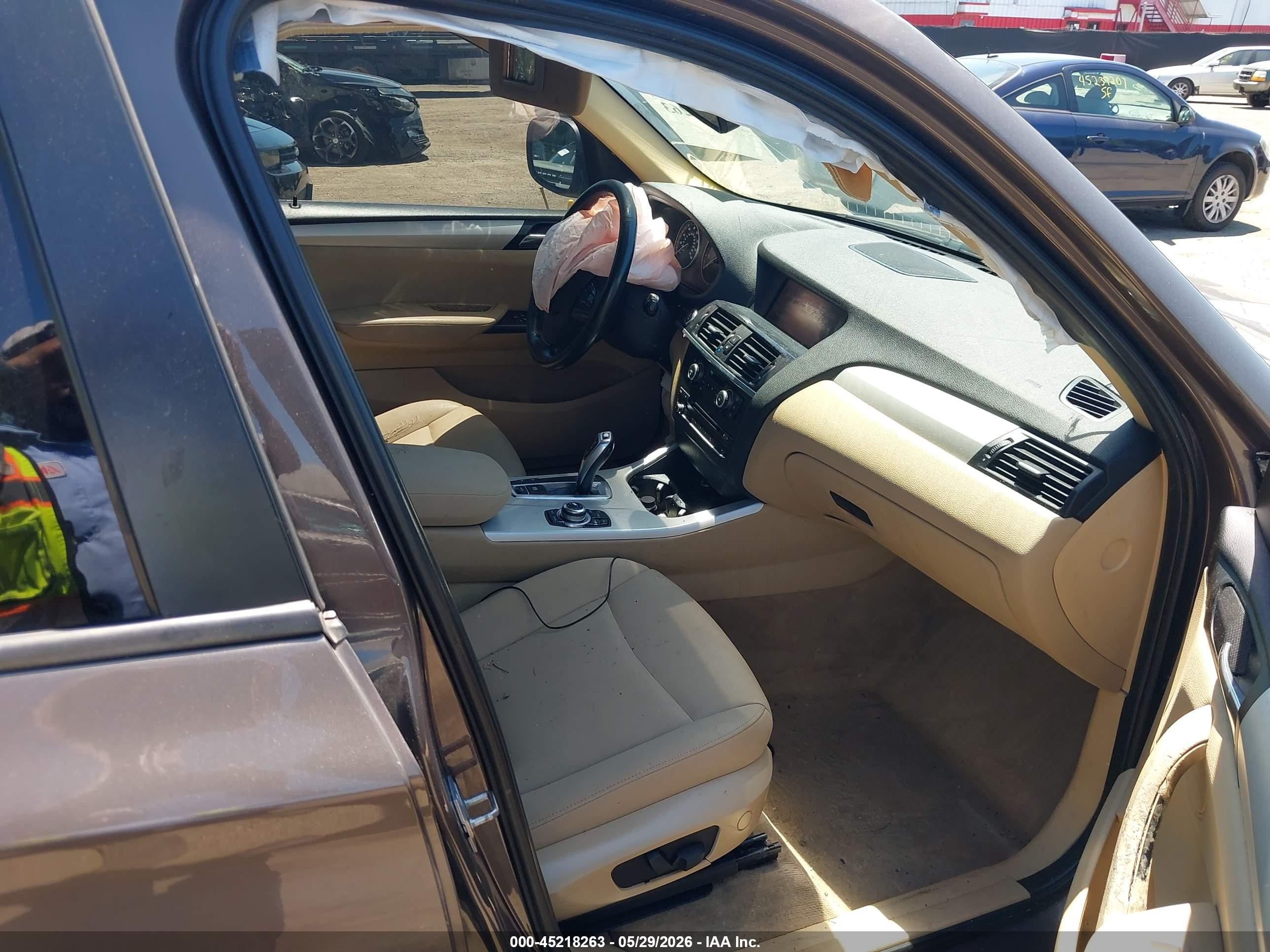 2012 Bmw X3 Xdrive28i Brown vin: 5UXWX5C51CL724226