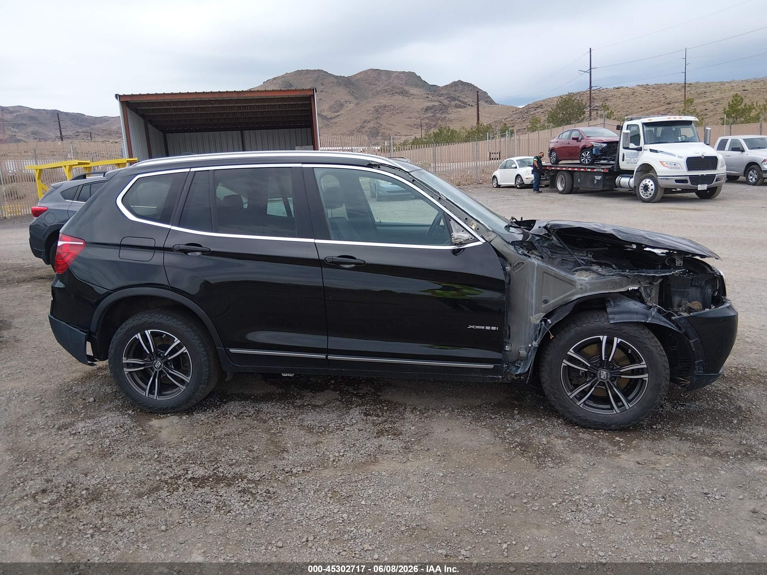 2012 Bmw X3 Xdrive28i Black vin: 5UXWX5C51CL725442
