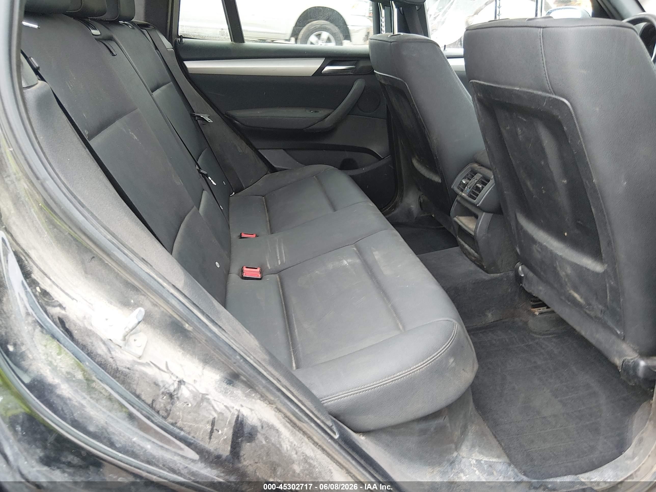 2012 Bmw X3 Xdrive28i Black vin: 5UXWX5C51CL725442