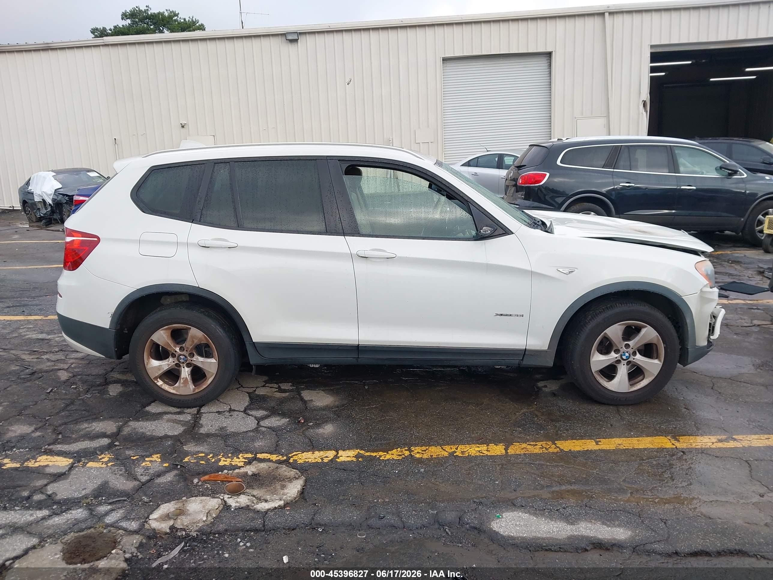 2012 Bmw X3 Xdrive28i White vin: 5UXWX5C51CL725540