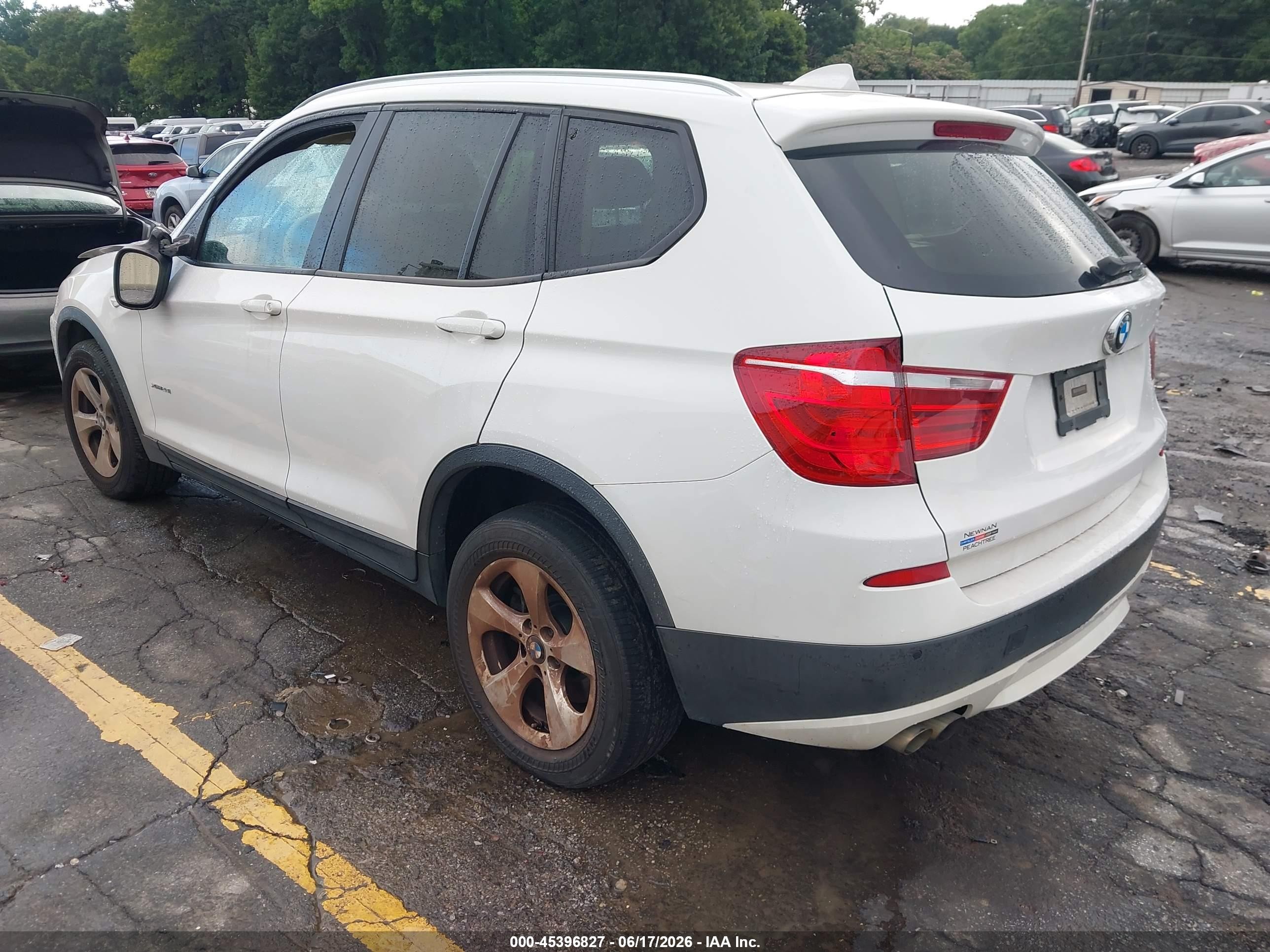 2012 Bmw X3 Xdrive28i White vin: 5UXWX5C51CL725540
