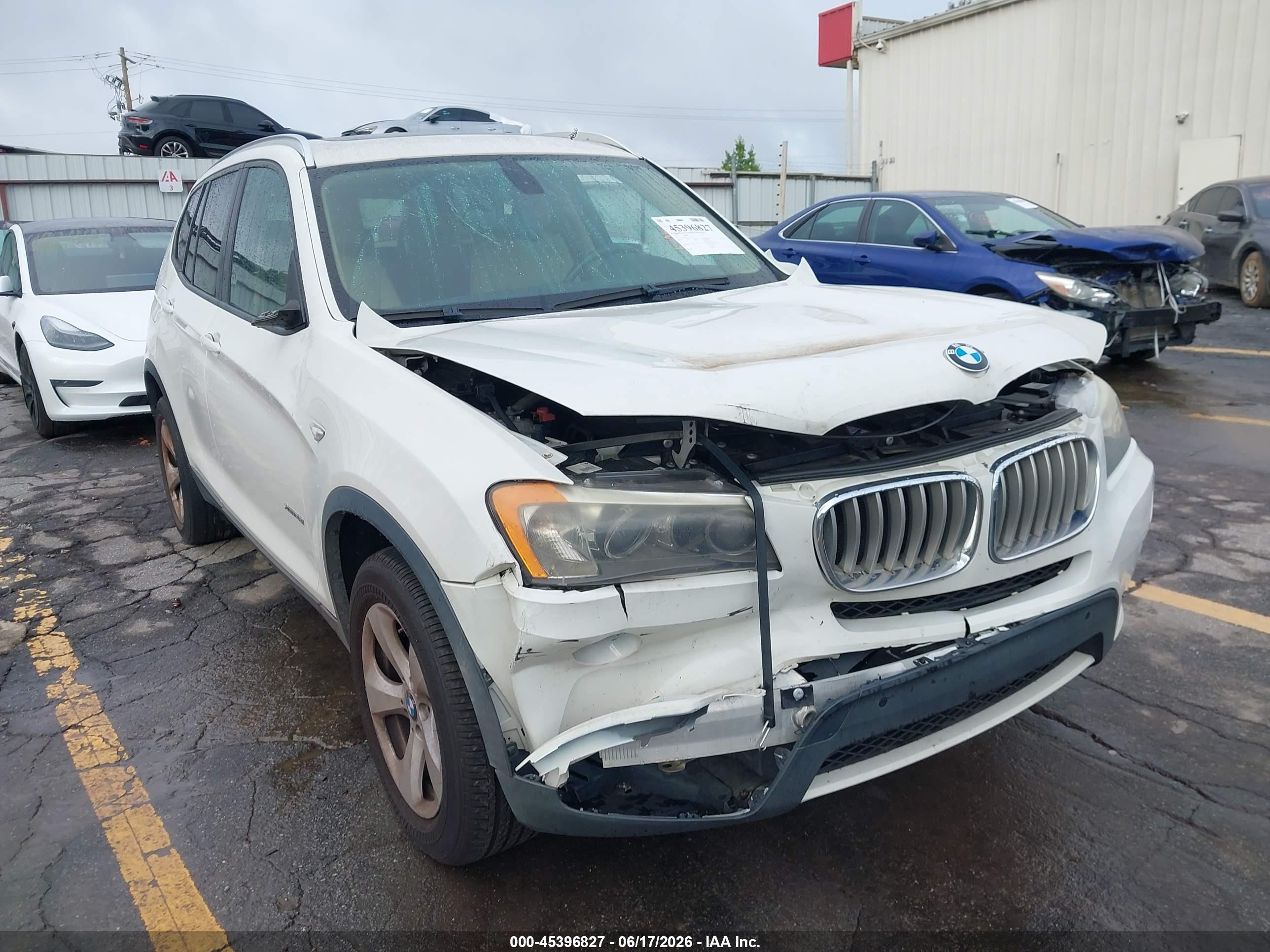 2012 Bmw X3 Xdrive28i White vin: 5UXWX5C51CL725540