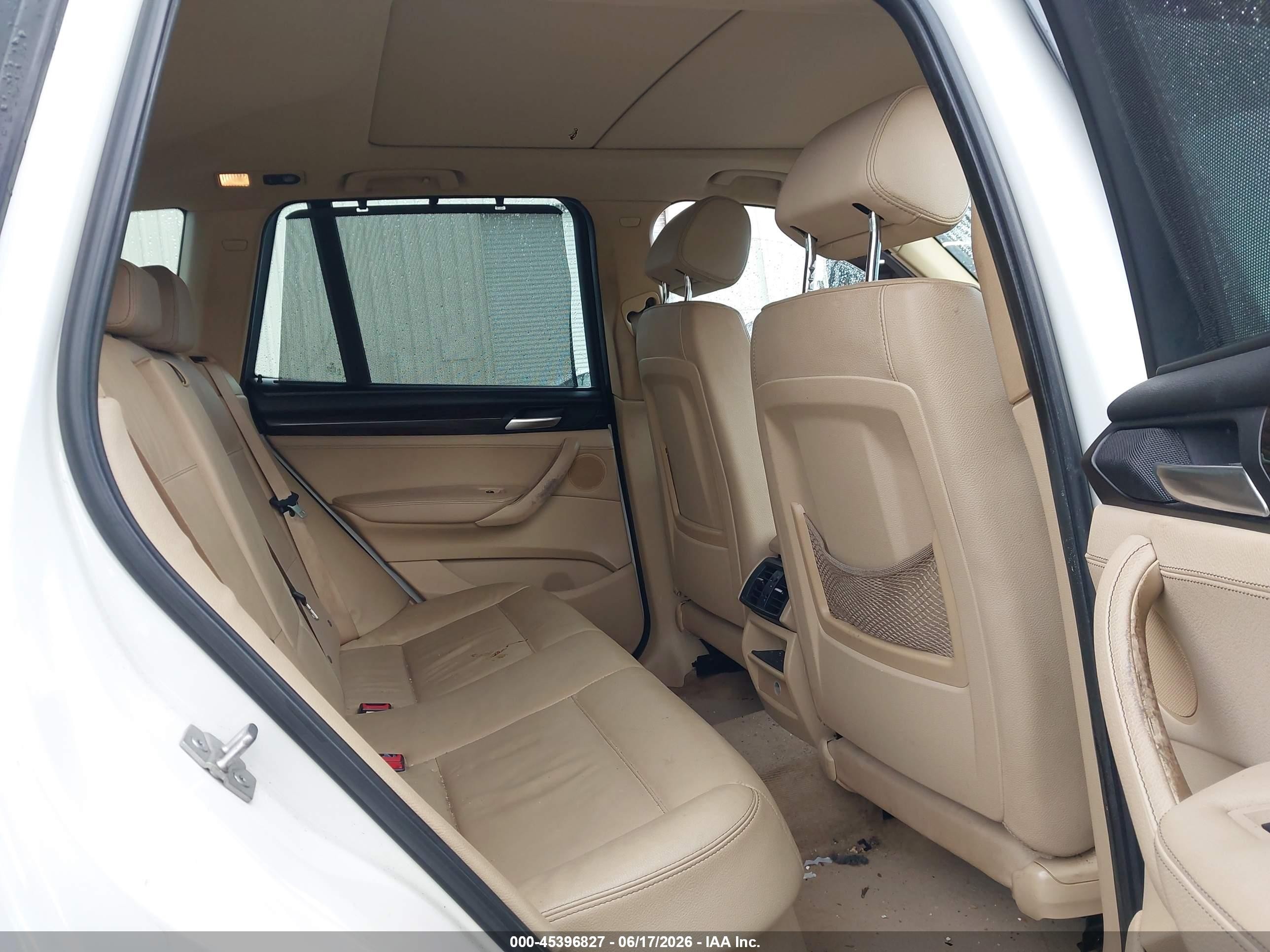 2012 Bmw X3 Xdrive28i White vin: 5UXWX5C51CL725540