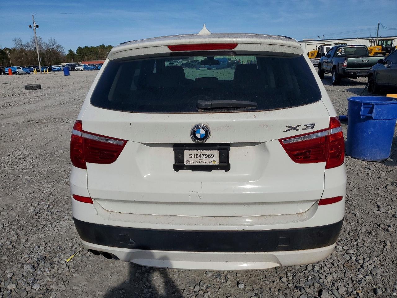 2011 Bmw X3 Xdrive28i Белый vin: 5UXWX5C52BL701780