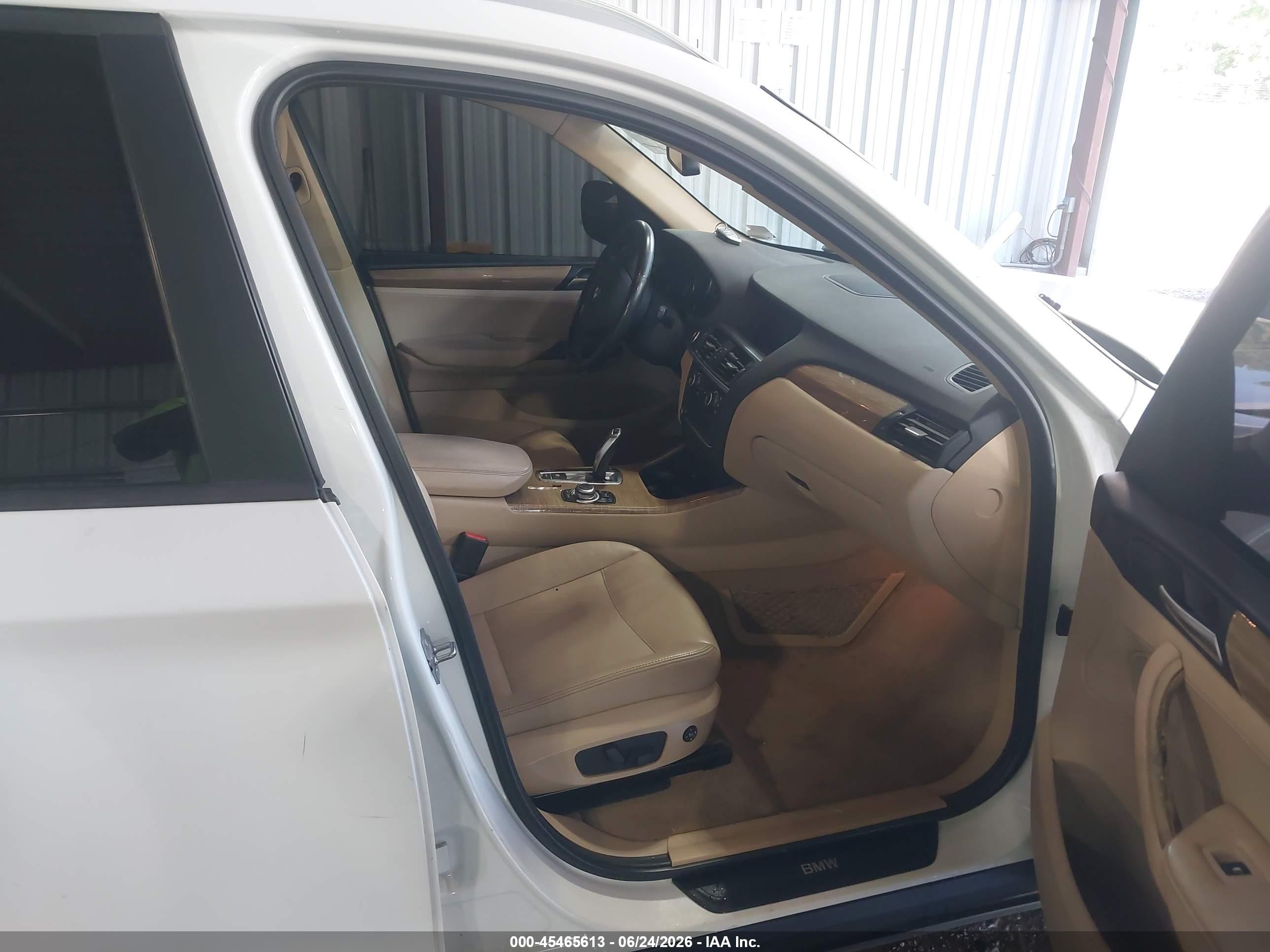 2011 Bmw X3 Xdrive28i White vin: 5UXWX5C52BL707286