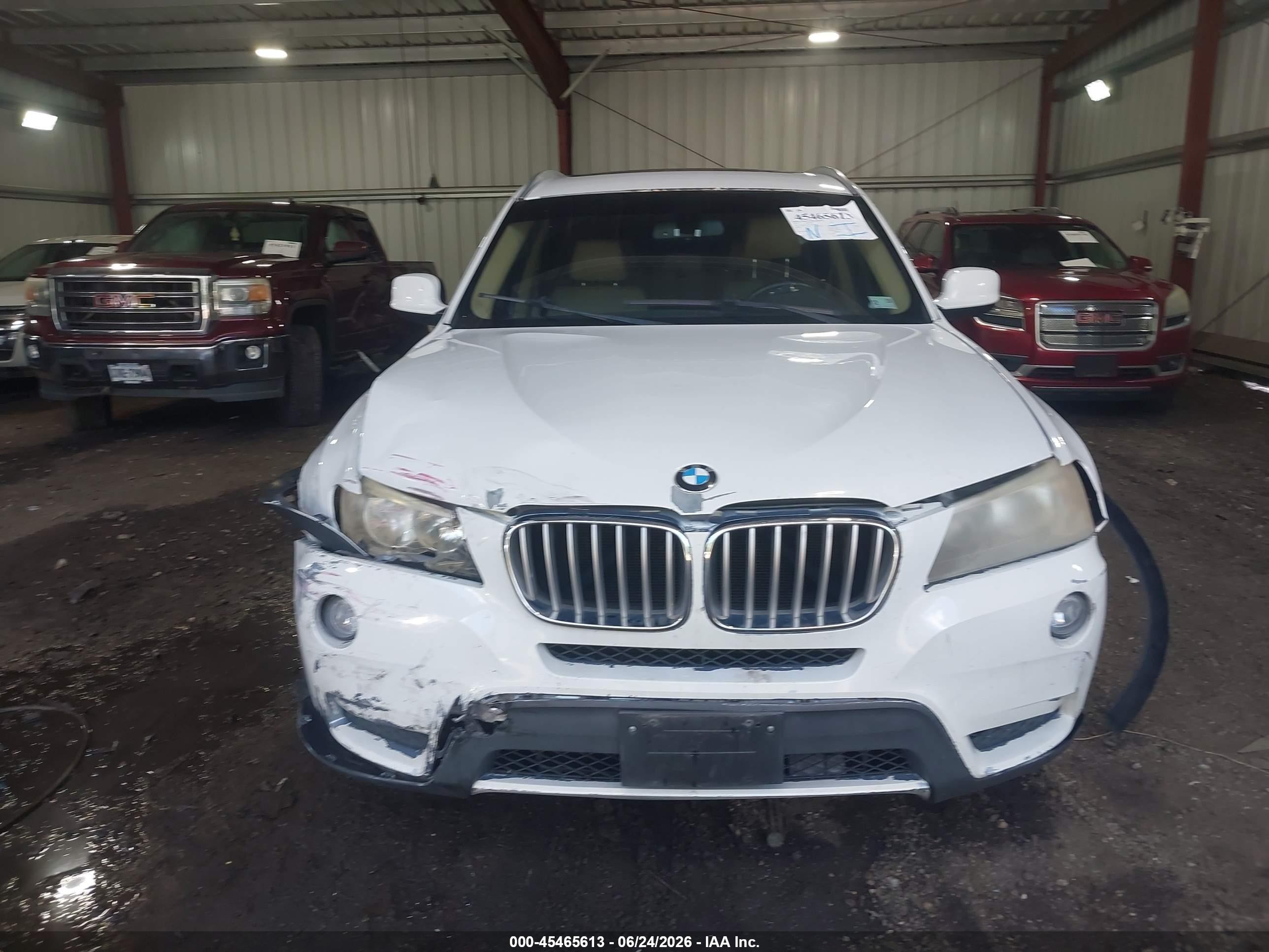 2011 Bmw X3 Xdrive28i White vin: 5UXWX5C52BL707286