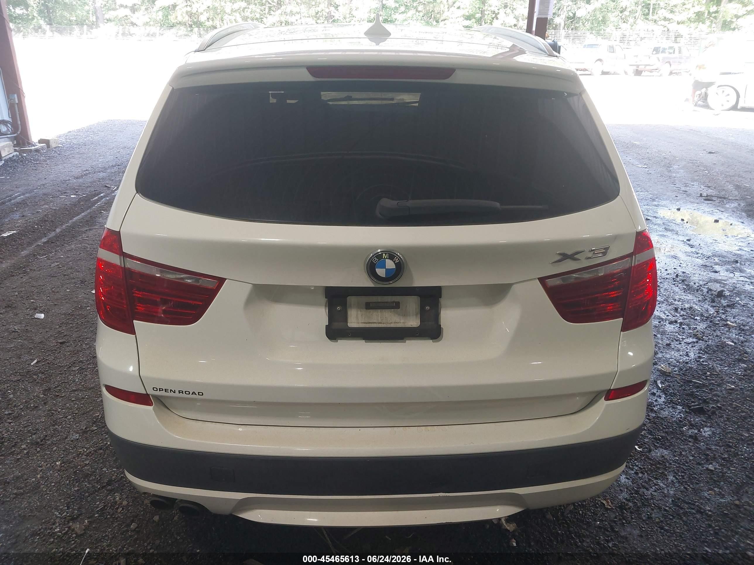 2011 Bmw X3 Xdrive28i White vin: 5UXWX5C52BL707286