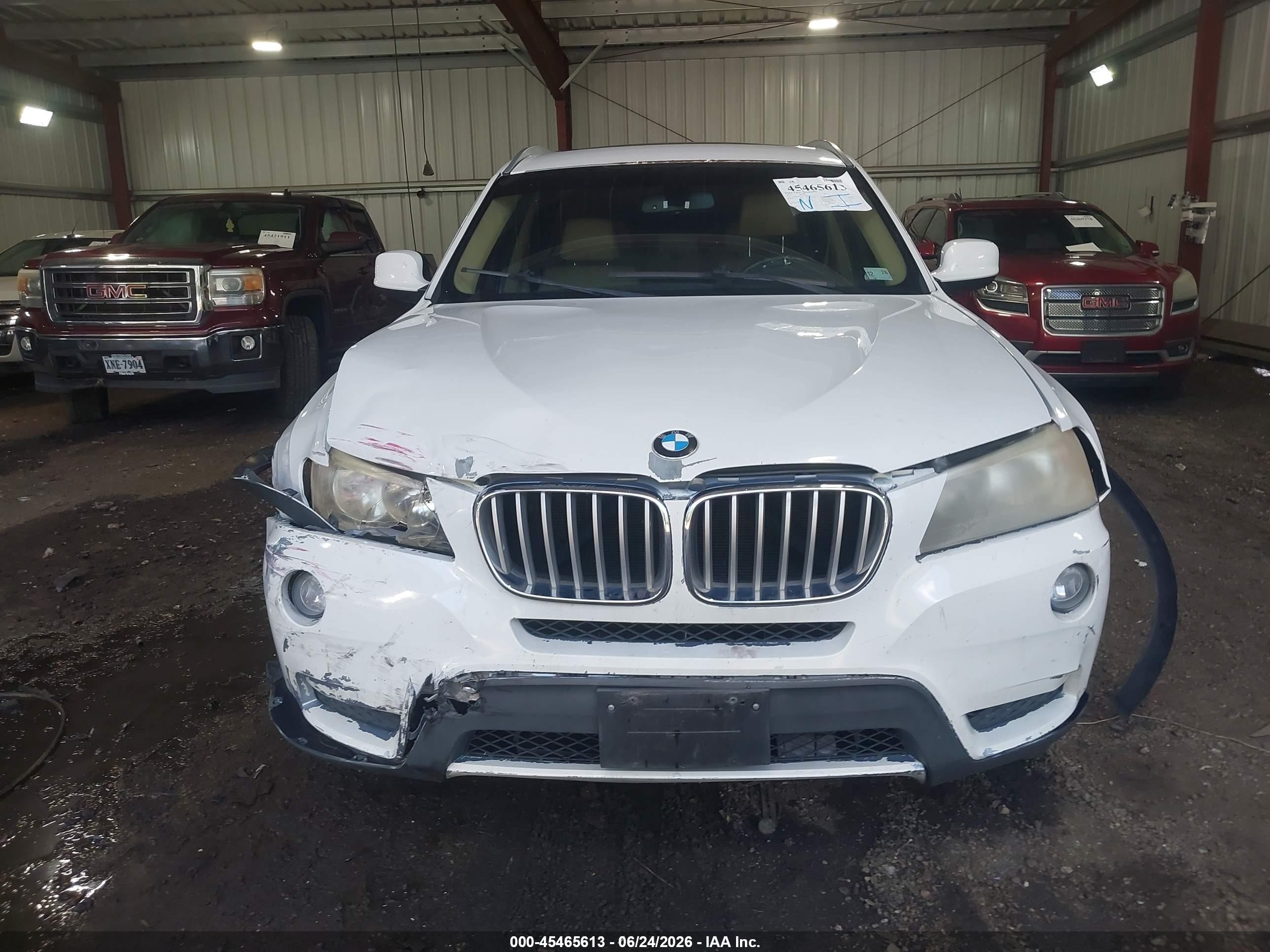 2011 Bmw X3 Xdrive28i White vin: 5UXWX5C52BL707286