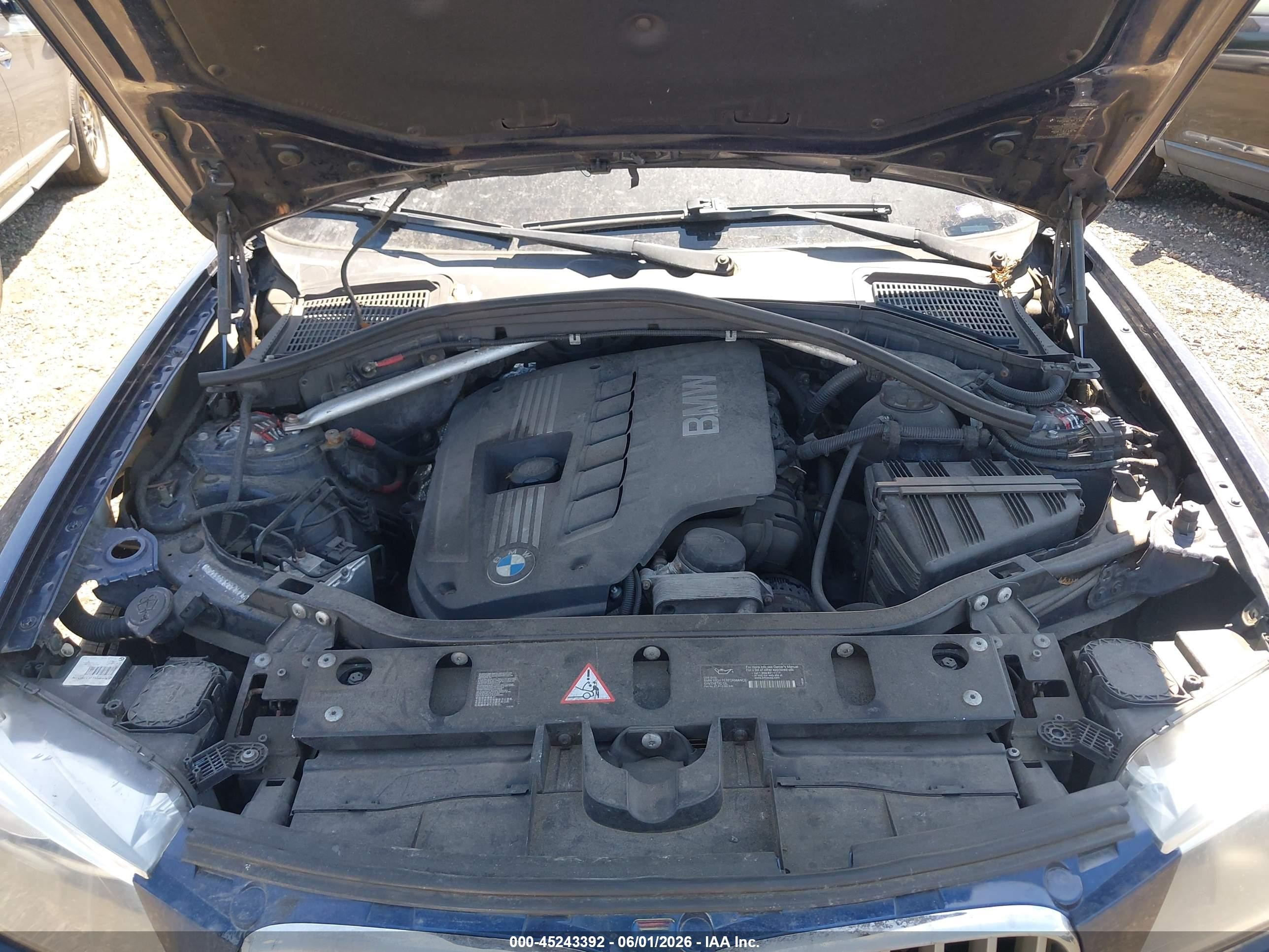 2011 Bmw X3 Xdrive28i Синий vin: 5UXWX5C52BL715582