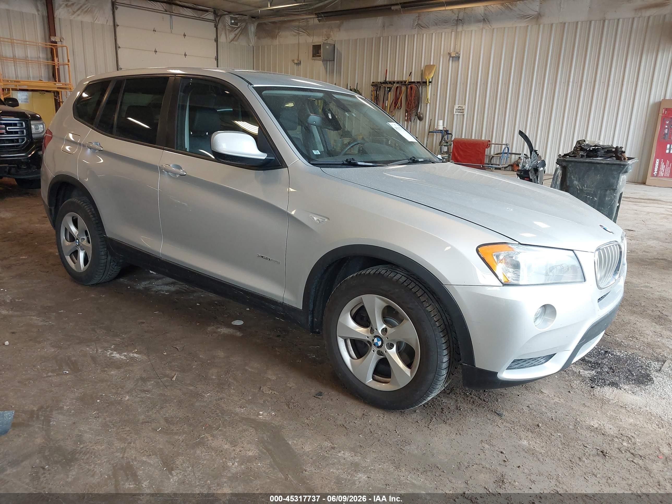 2012 Bmw X3 Xdrive28i Silver vin: 5UXWX5C52CL719164