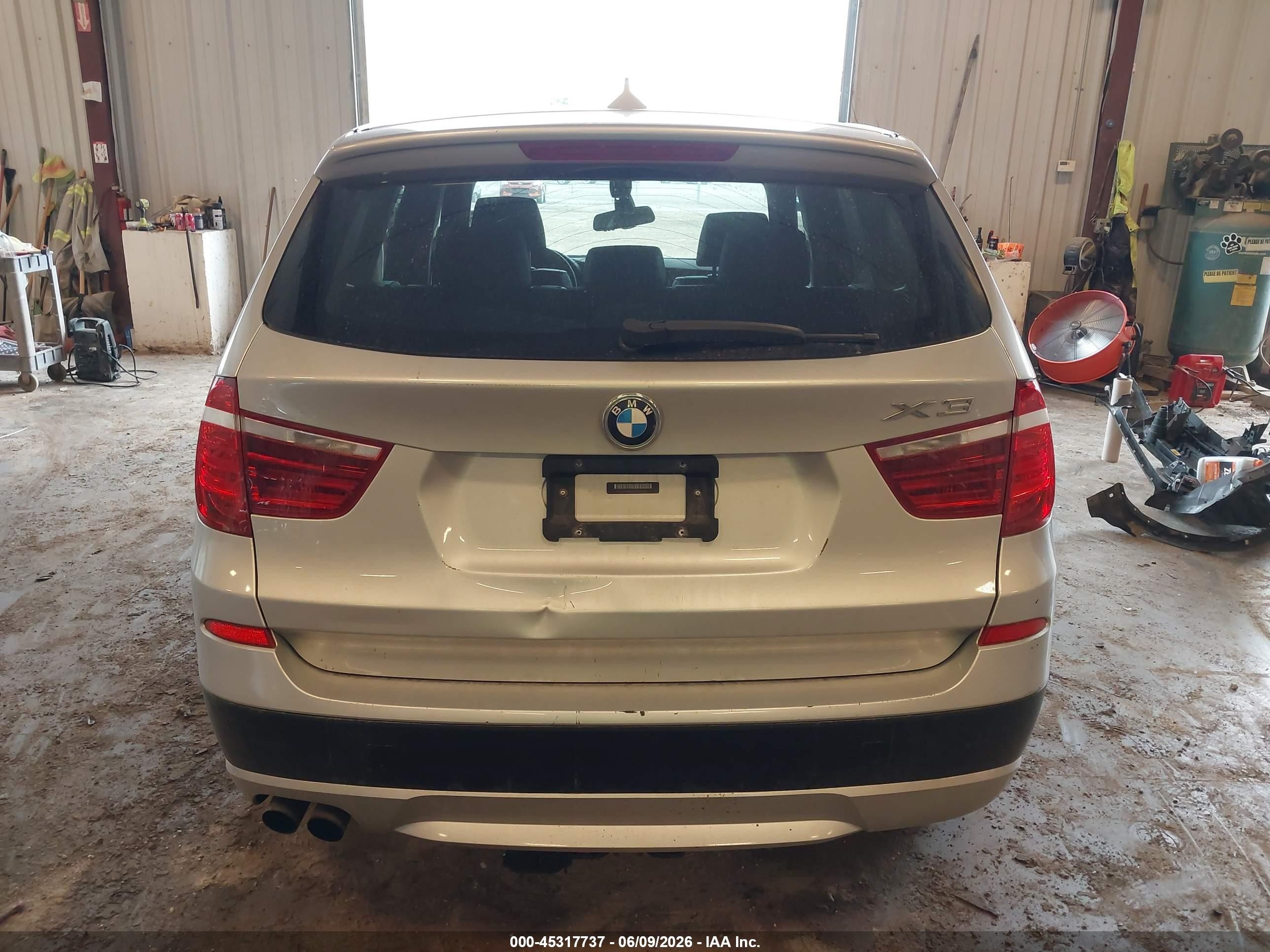 2012 Bmw X3 Xdrive28i Silver vin: 5UXWX5C52CL719164