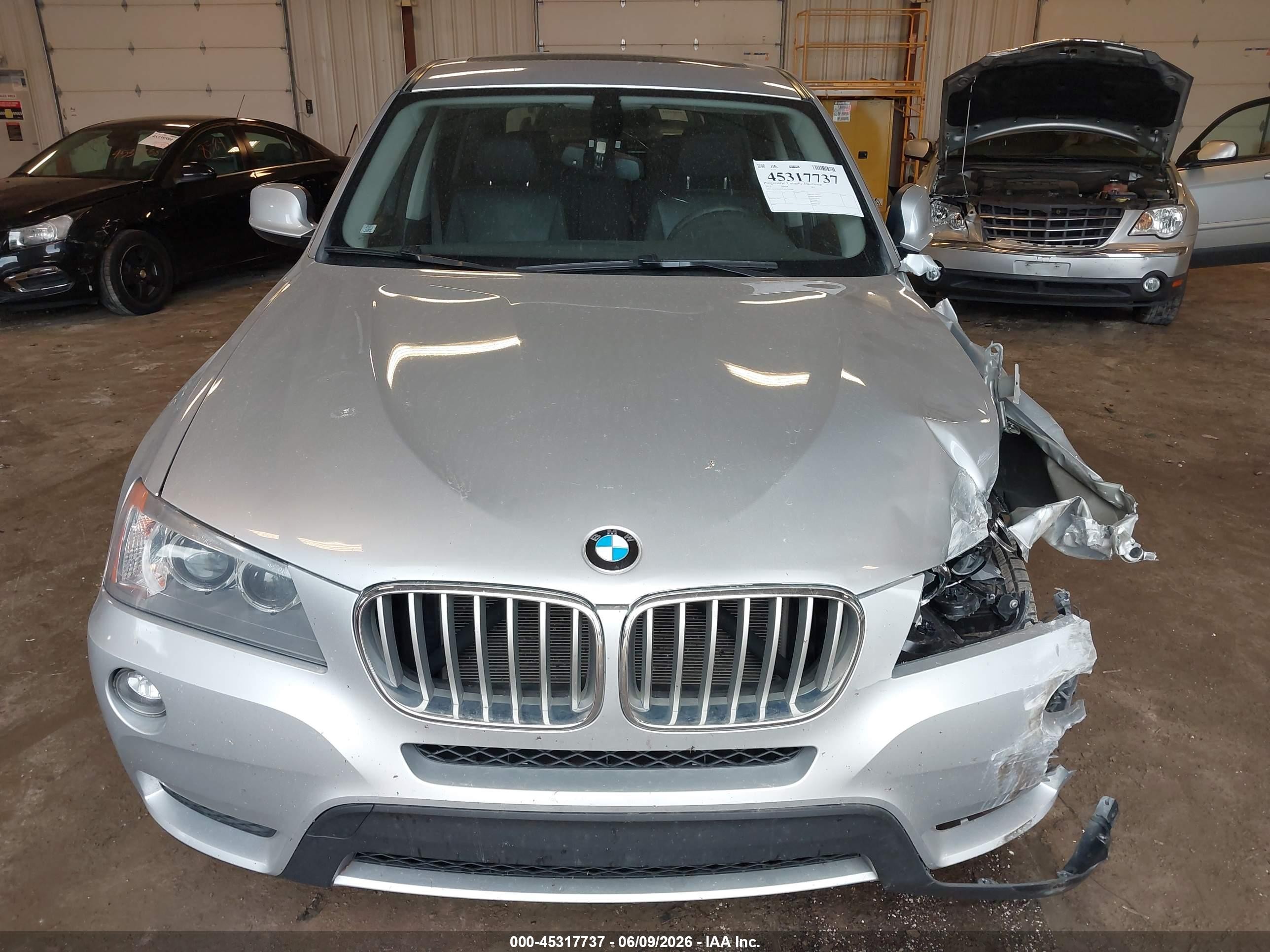 2012 Bmw X3 Xdrive28i Silver vin: 5UXWX5C52CL719164