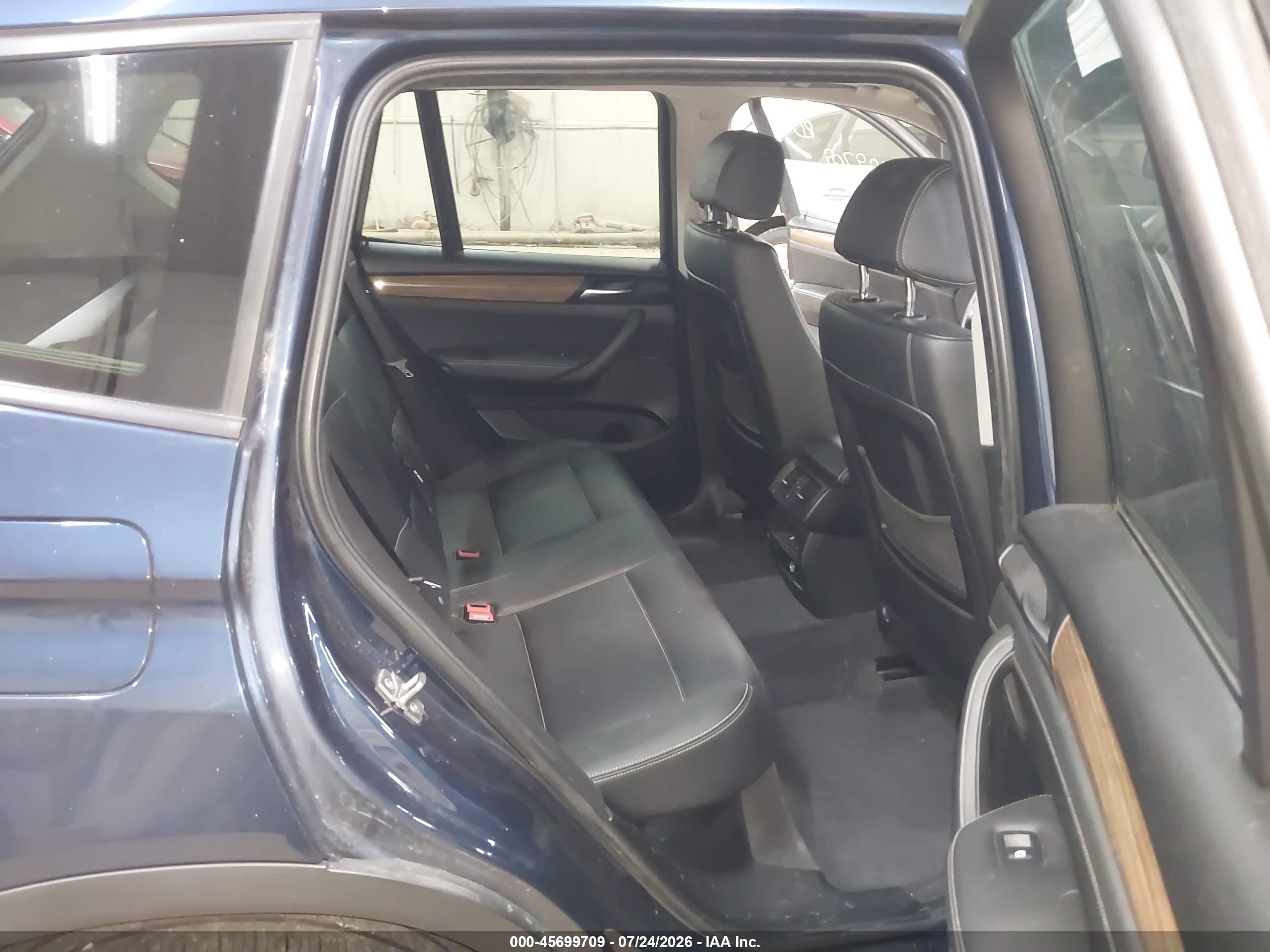 2012 Bmw X3 Xdrive28i Blue vin: 5UXWX5C52CL724896