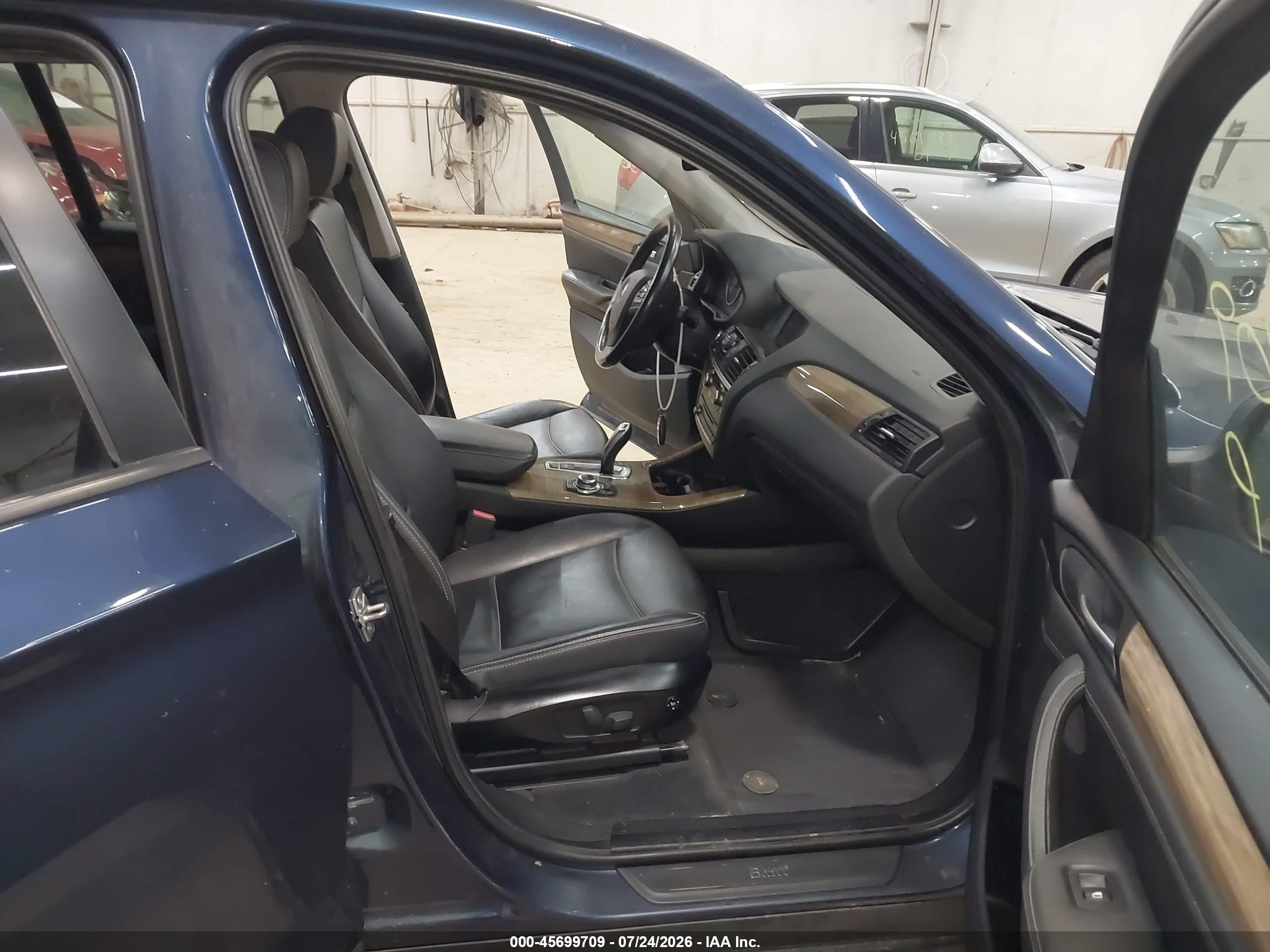 2012 Bmw X3 Xdrive28i Blue vin: 5UXWX5C52CL724896